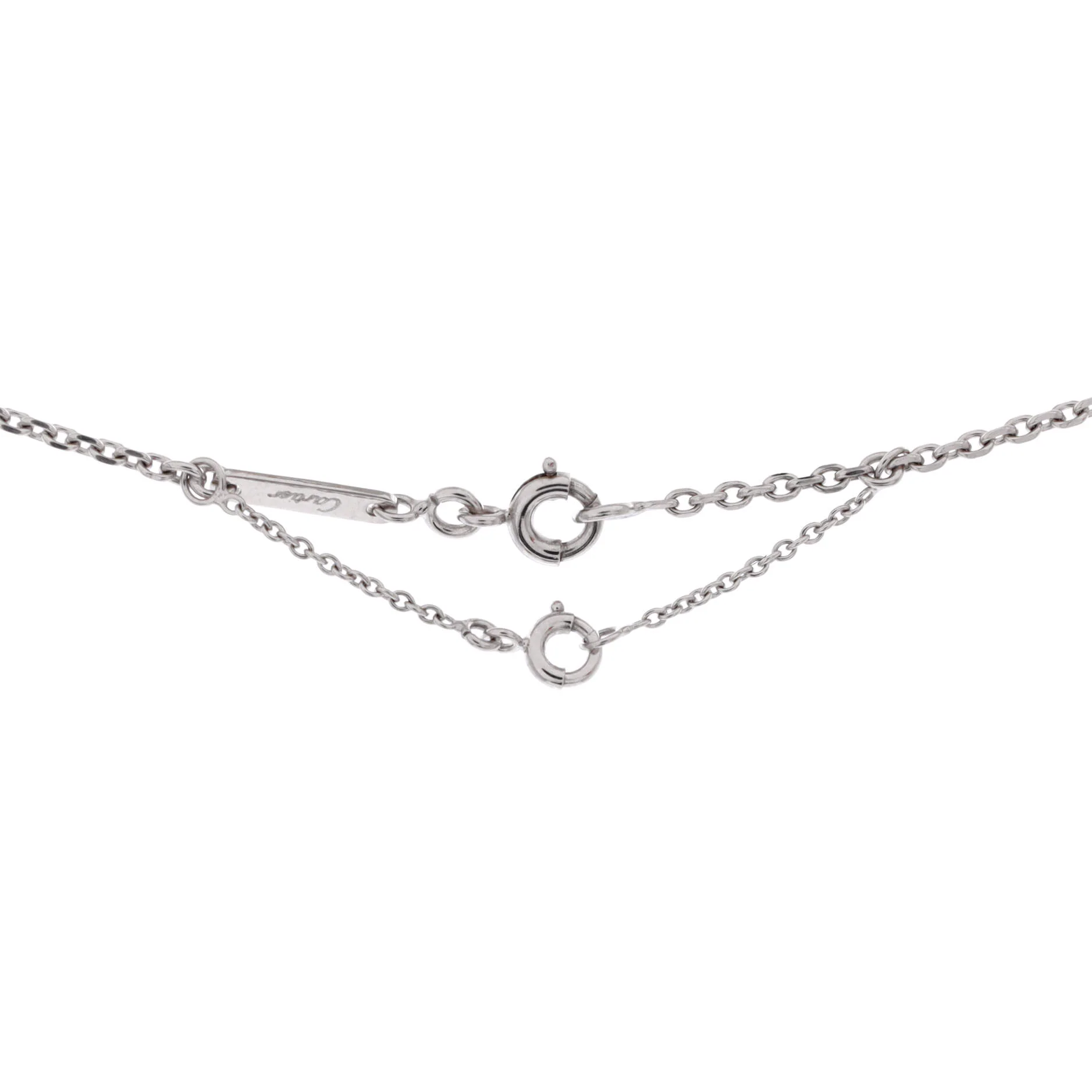 C Heart de Cartier Pendant Necklace 18K White Gold with Pave Diamonds - Image 3