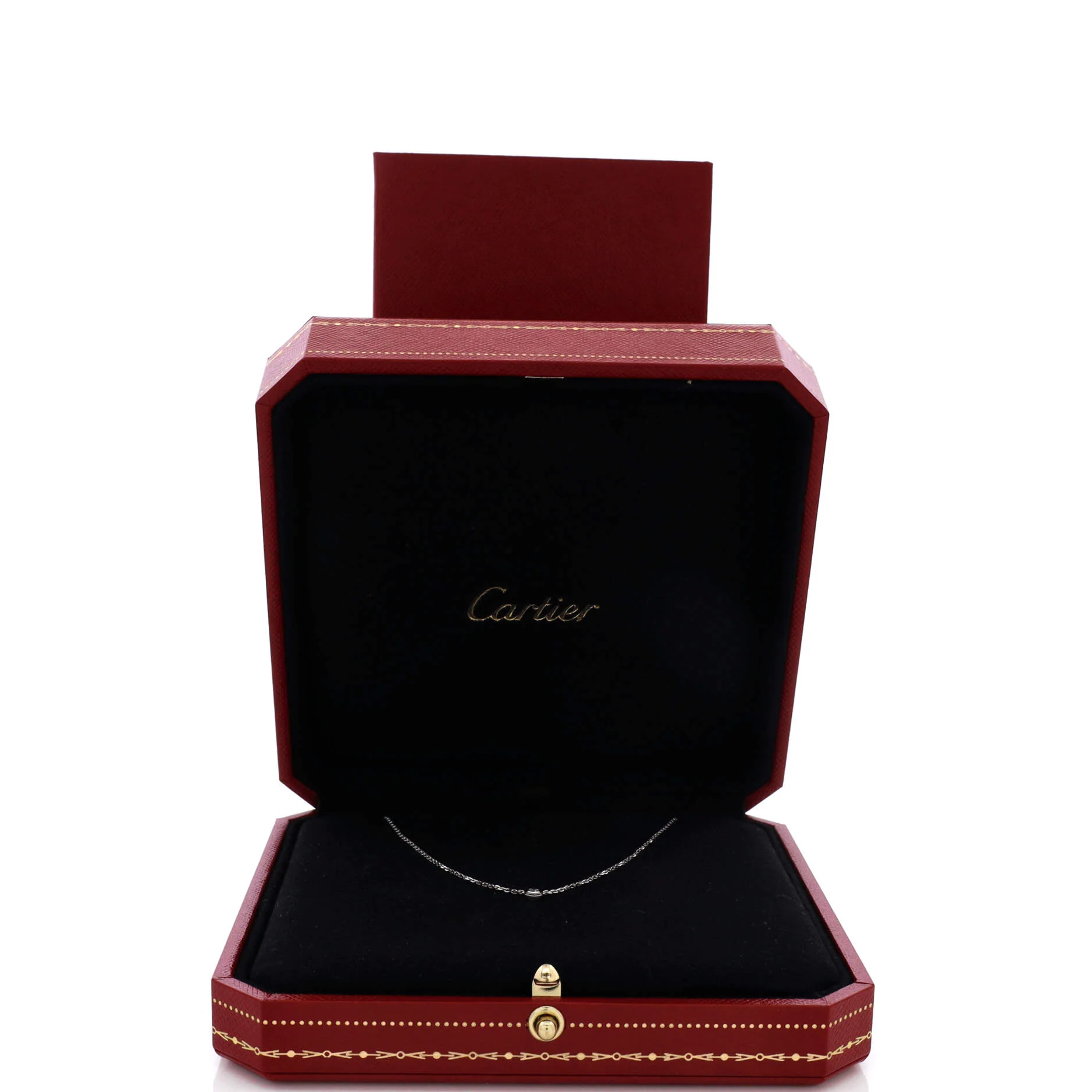 Cartier D'Amour Pendant Necklace 18K White Gold and Diamond XS - Image 2