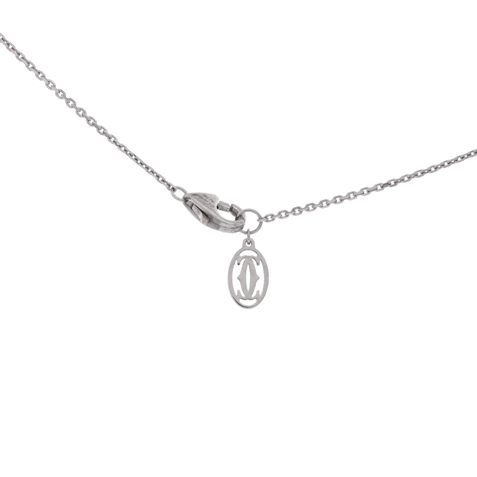 Cartier D'Amour Pendant Necklace 18K White Gold and Diamond XS - Image 4