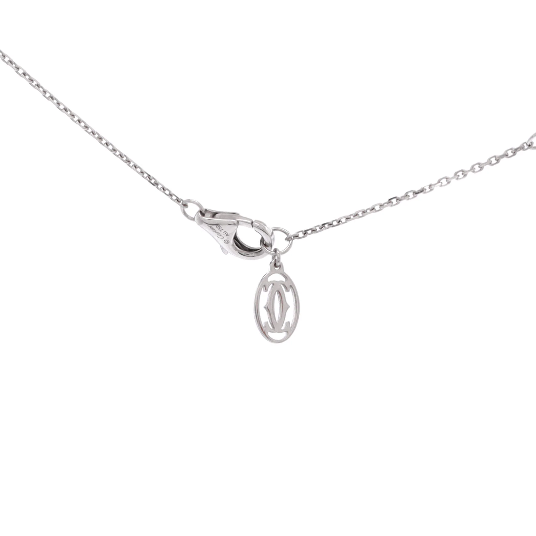 Cartier D'Amour Pendant Necklace 18K White Gold and Diamond XS - Image 4