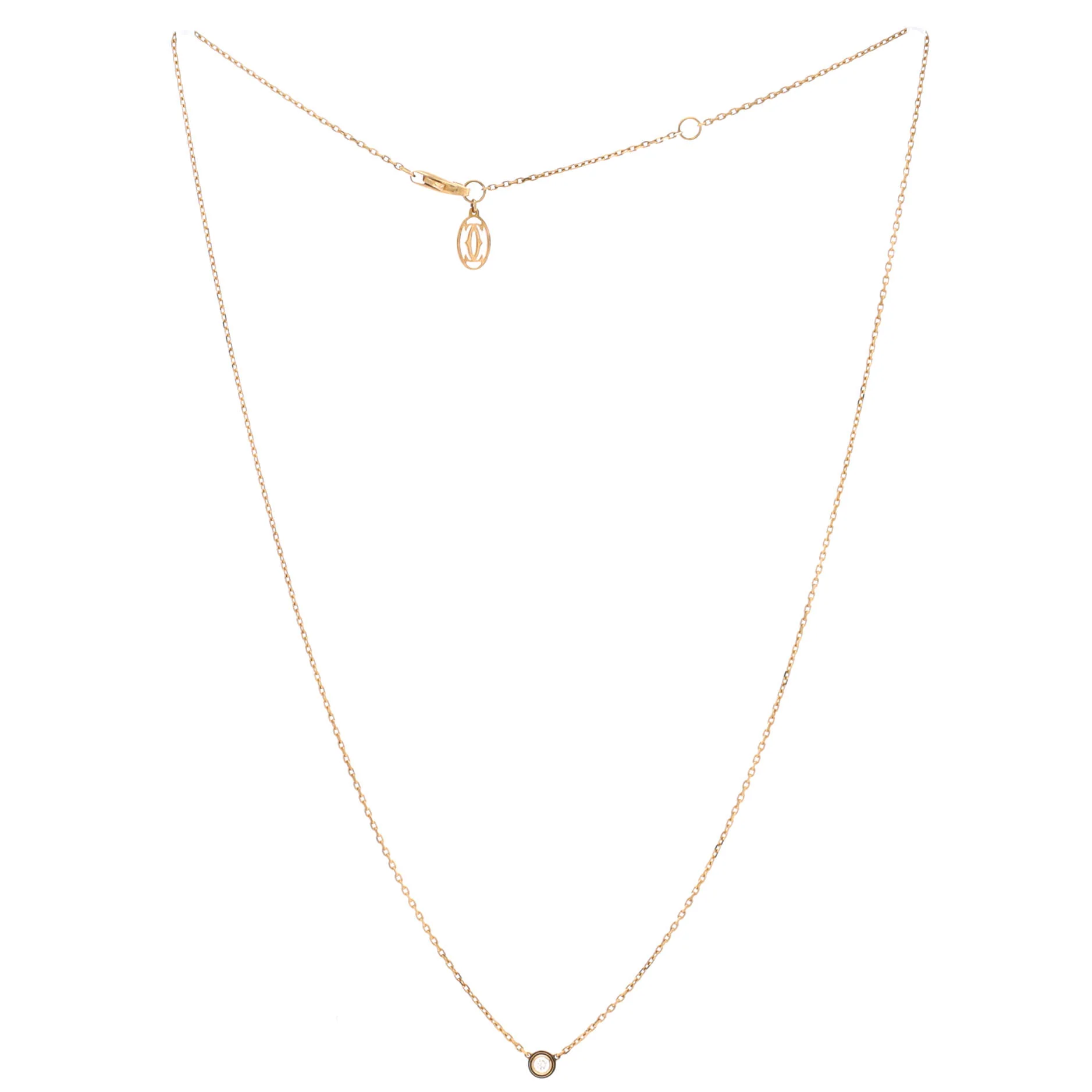 Cartier D'Amour Pendant Necklace 18K Yellow Gold and Diamond XS - Image 2