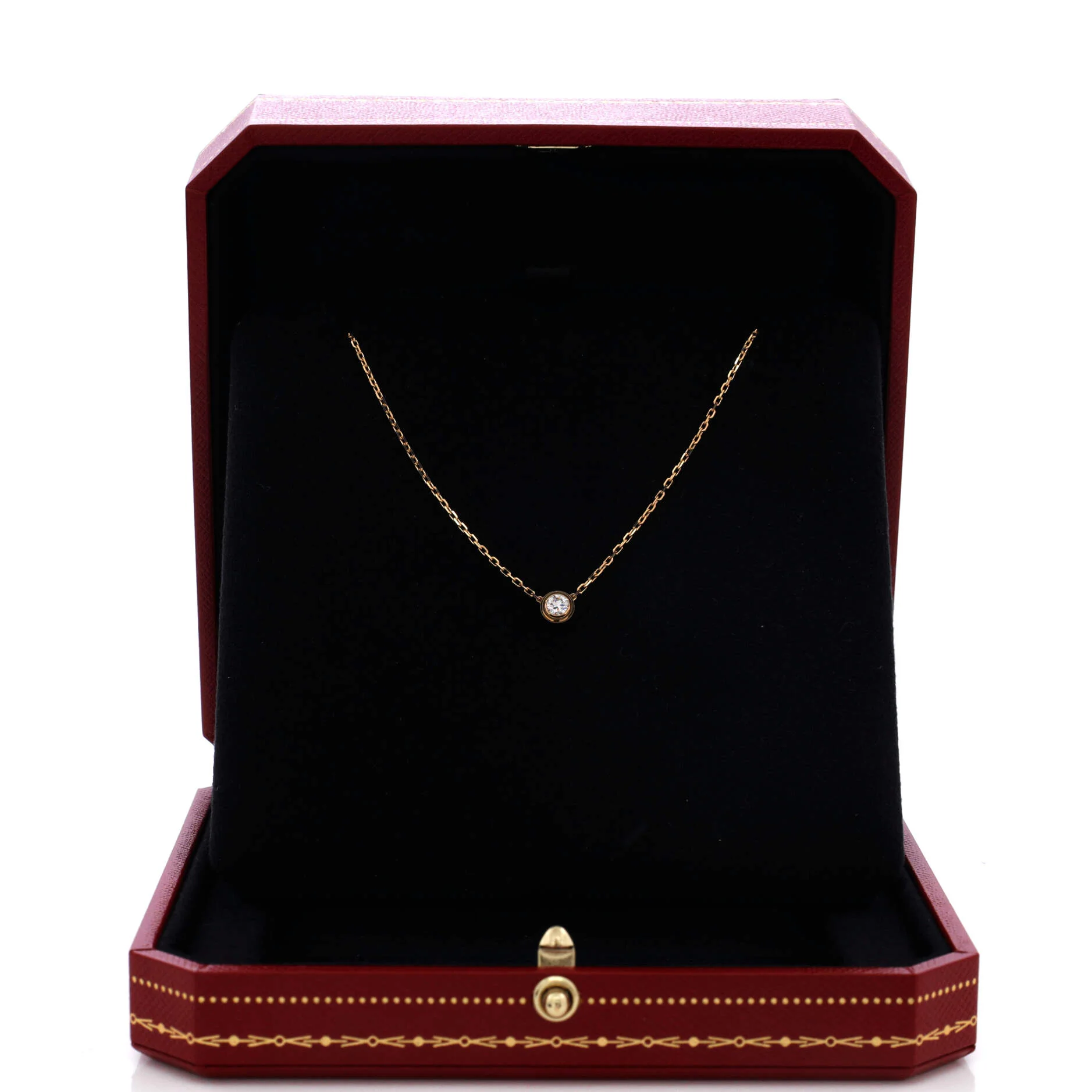 Cartier D'Amour Pendant Necklace 18K Yellow Gold with Diamond Large - Image 2