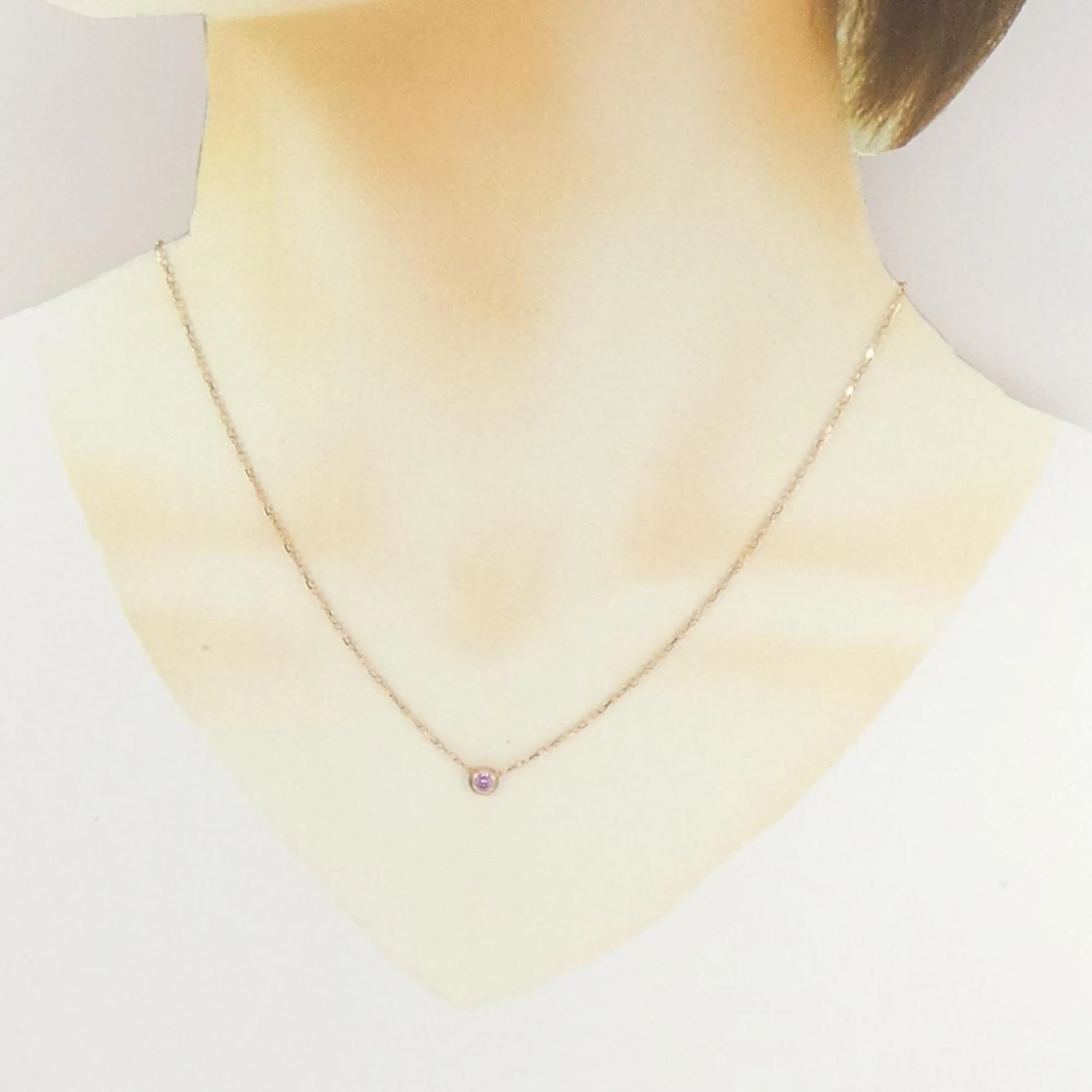 Damour Pendant Necklace 18K Rose Gold - Image 6