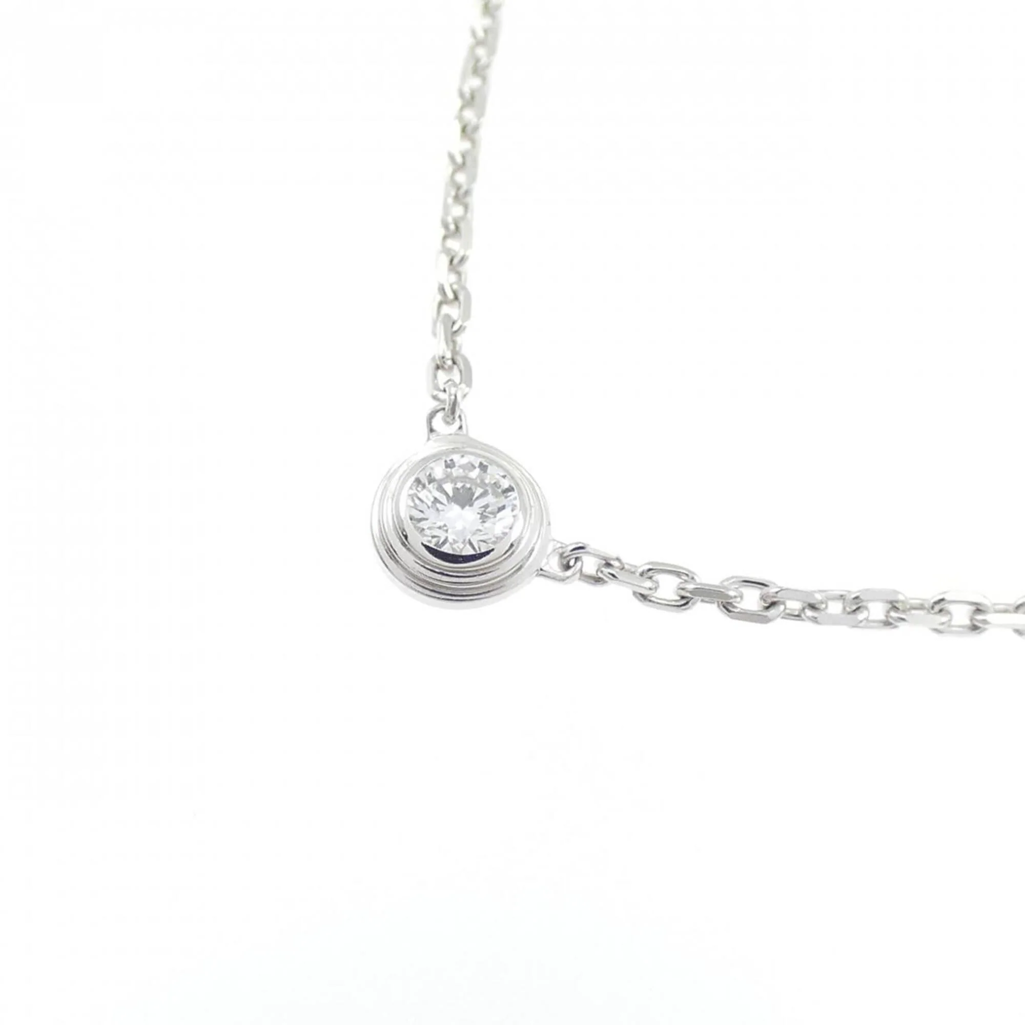 Damour Pendant Necklace 18K White Gold - Image 3
