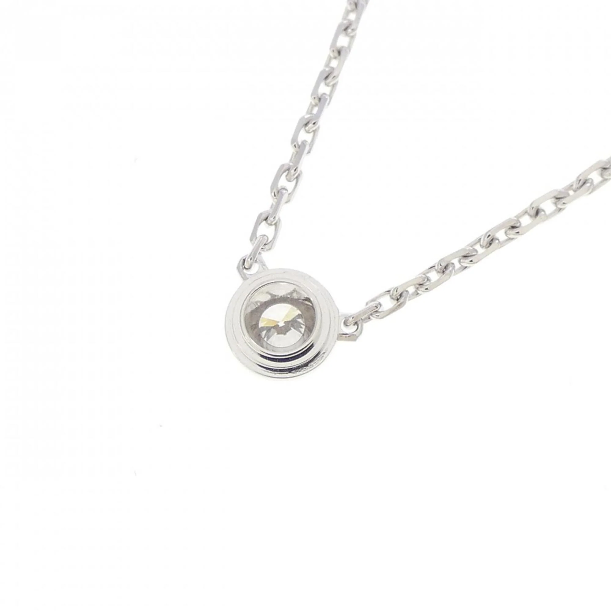 Damour Pendant Necklace 18K White Gold with Diamond Extra Small - Image 4