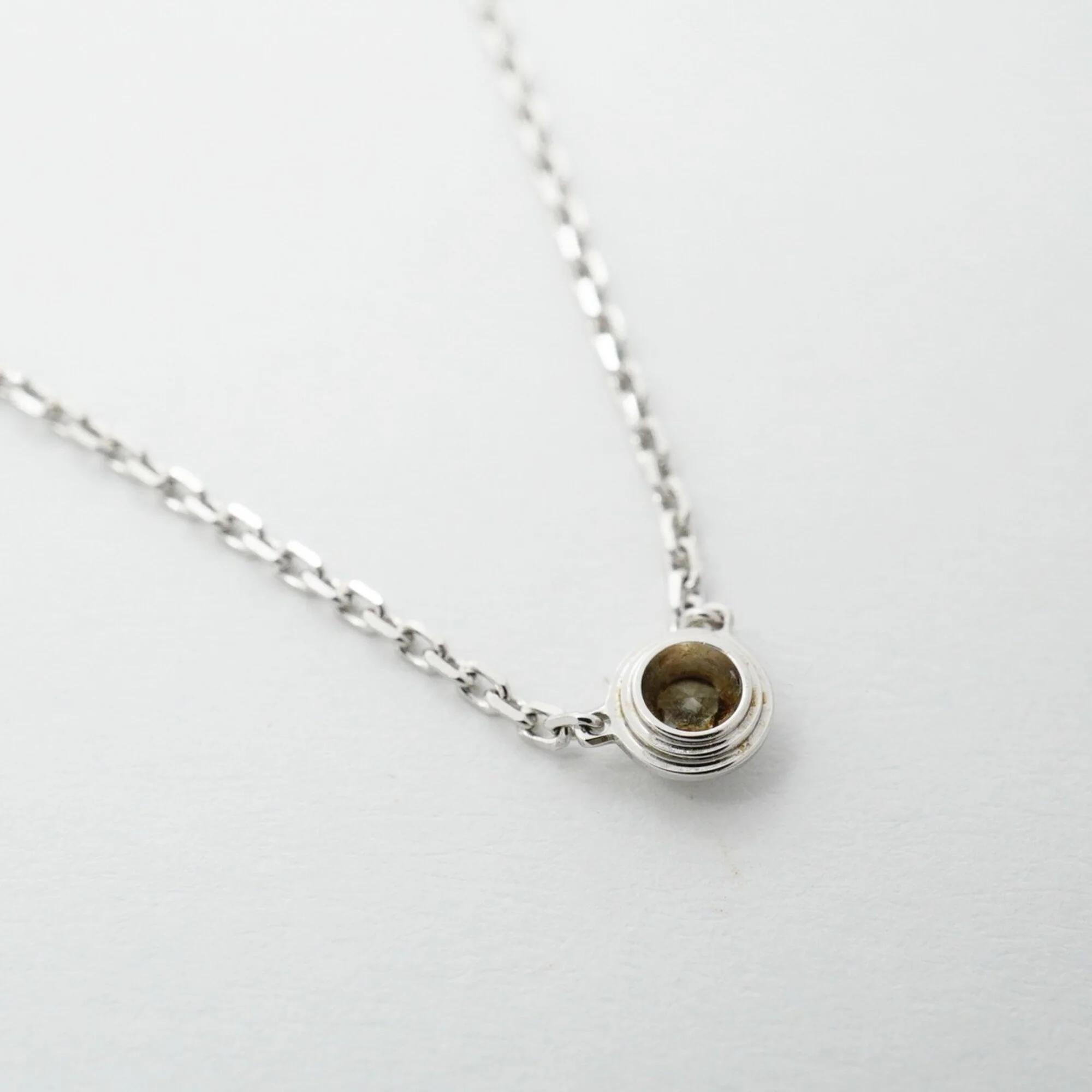 Damour XS Pendant Necklace 18K White Gold with Diamond - Image 2