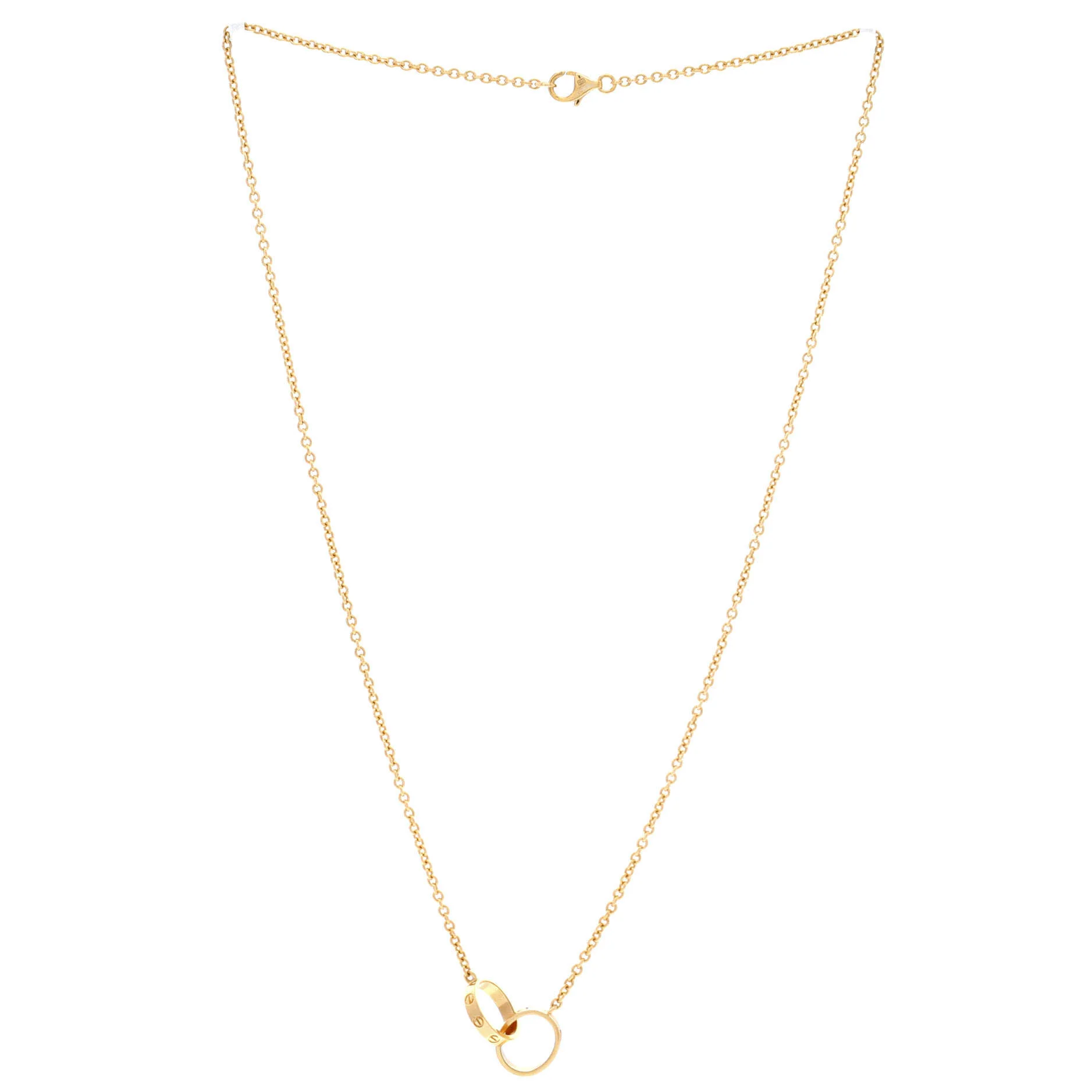 Love Interlocking Necklace 18K Yellow Gold - Image 3