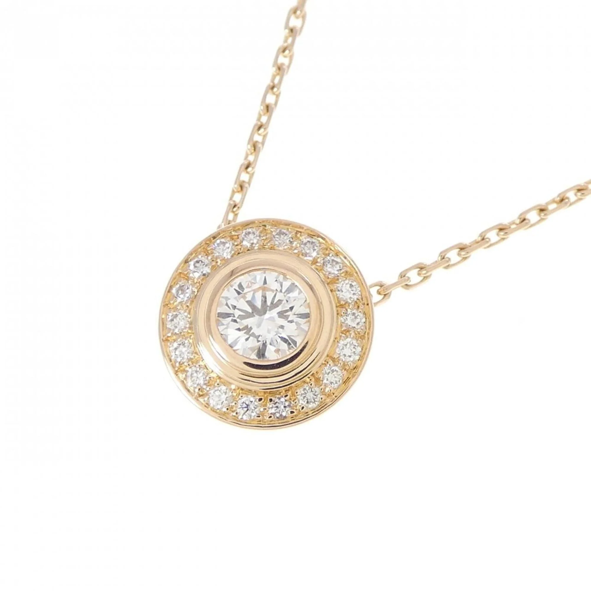Pendant Necklace 18K Rose Gold with Diamond - Image 3