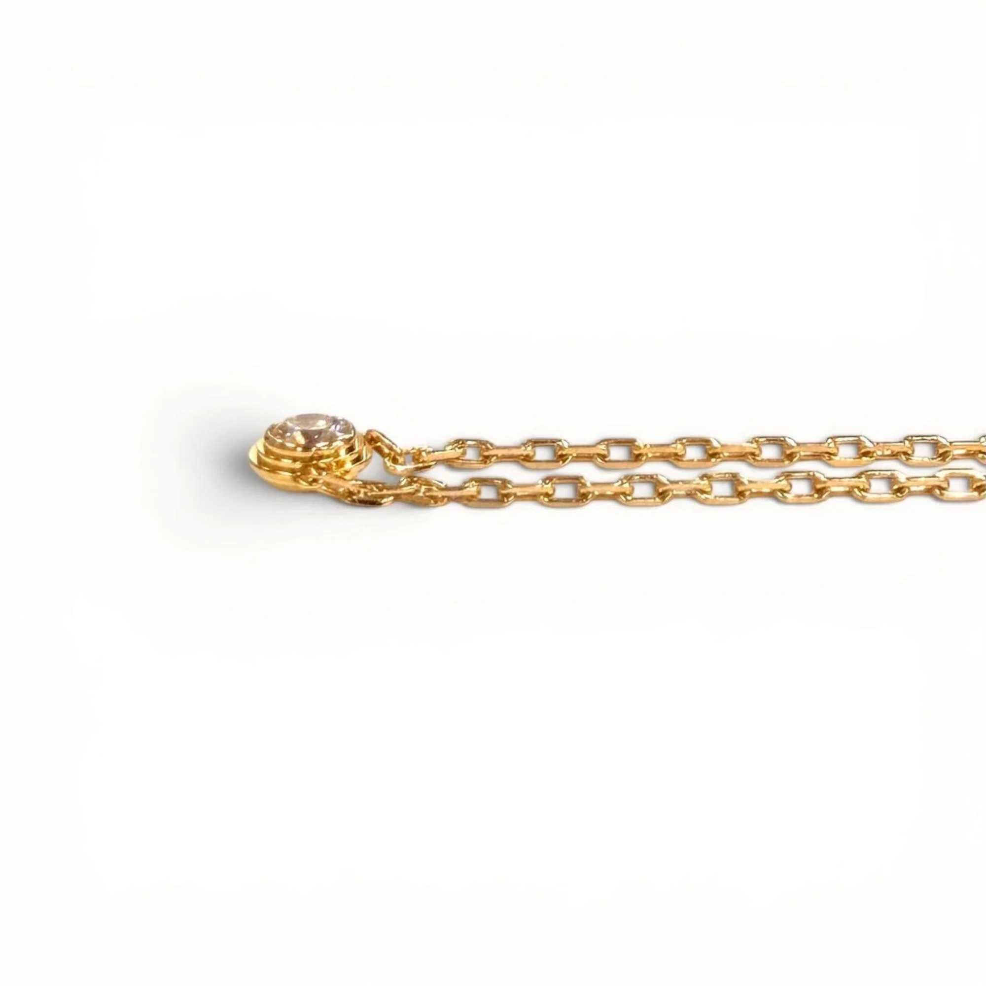 Pendant Necklace 18K Rose Gold with Diamond - Image 6