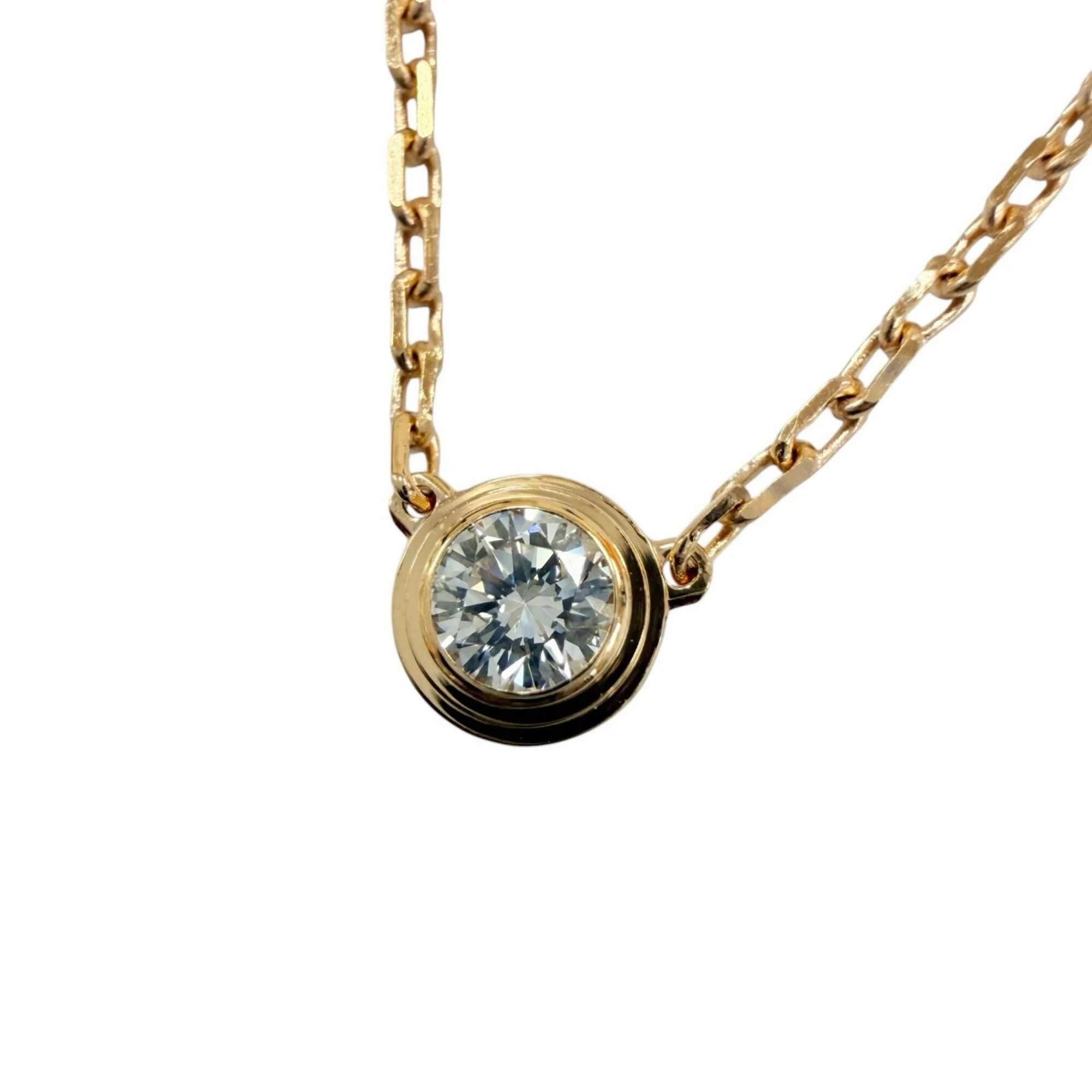 Pendant Necklace 18K Rose Gold with Diamond