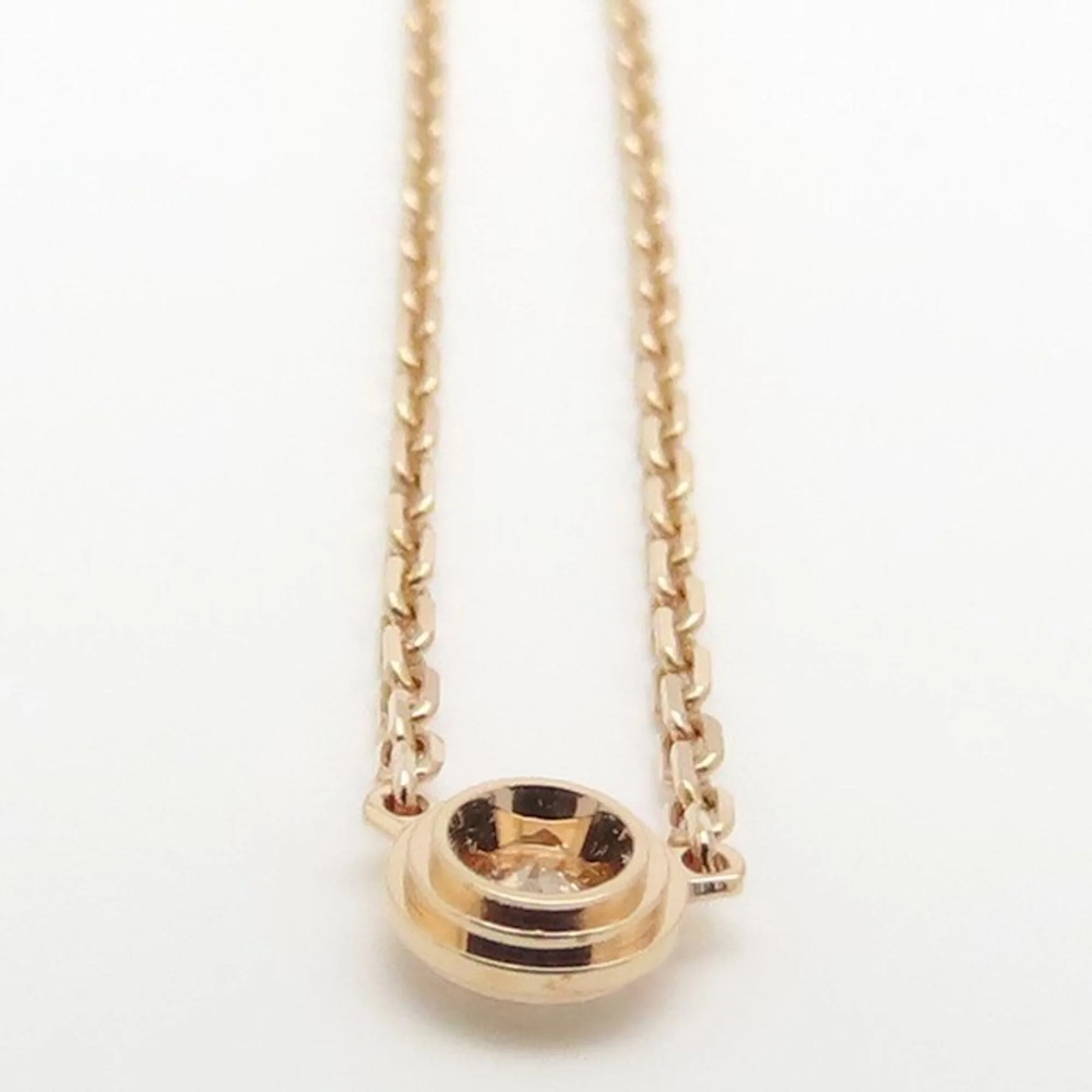 Pendant Necklace 18K Rose Gold with Diamond - Image 5