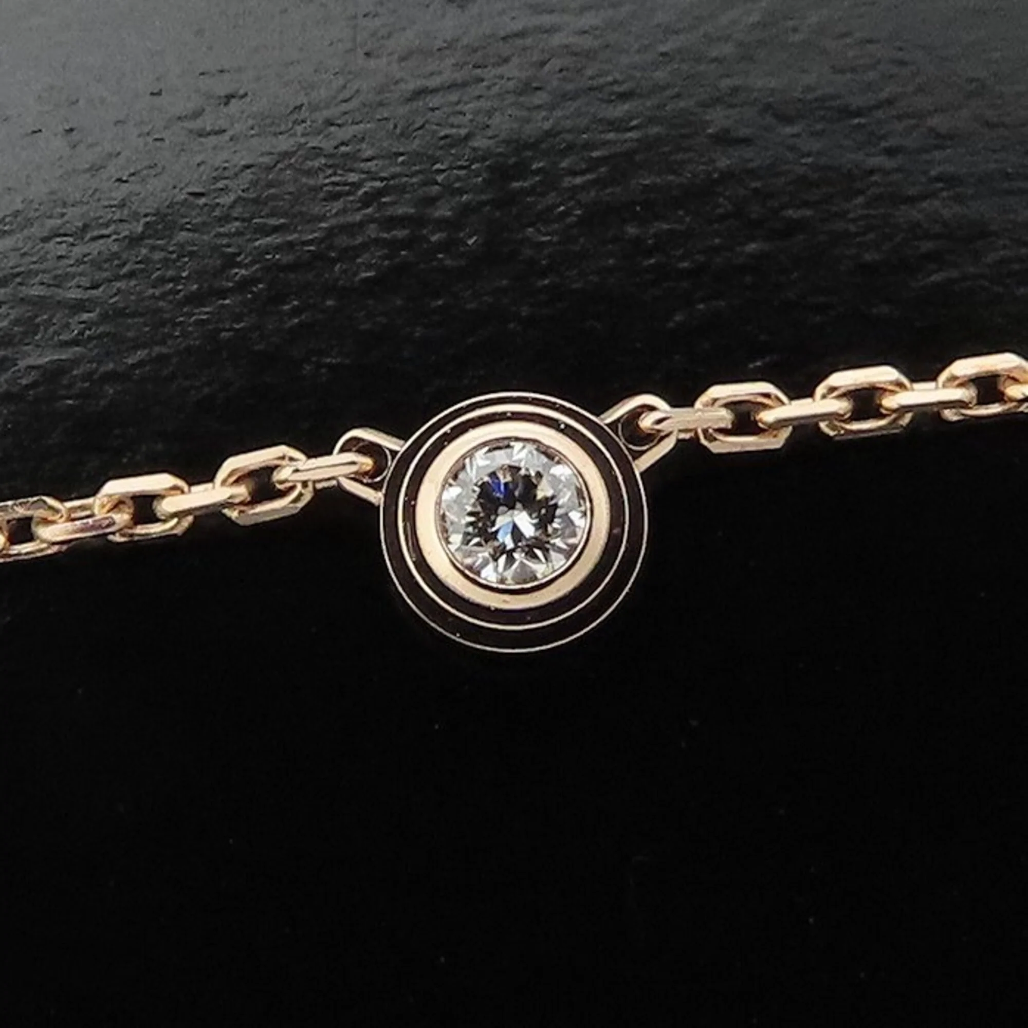 Pendant Necklace 18K Rose Gold with Diamond - Image 6