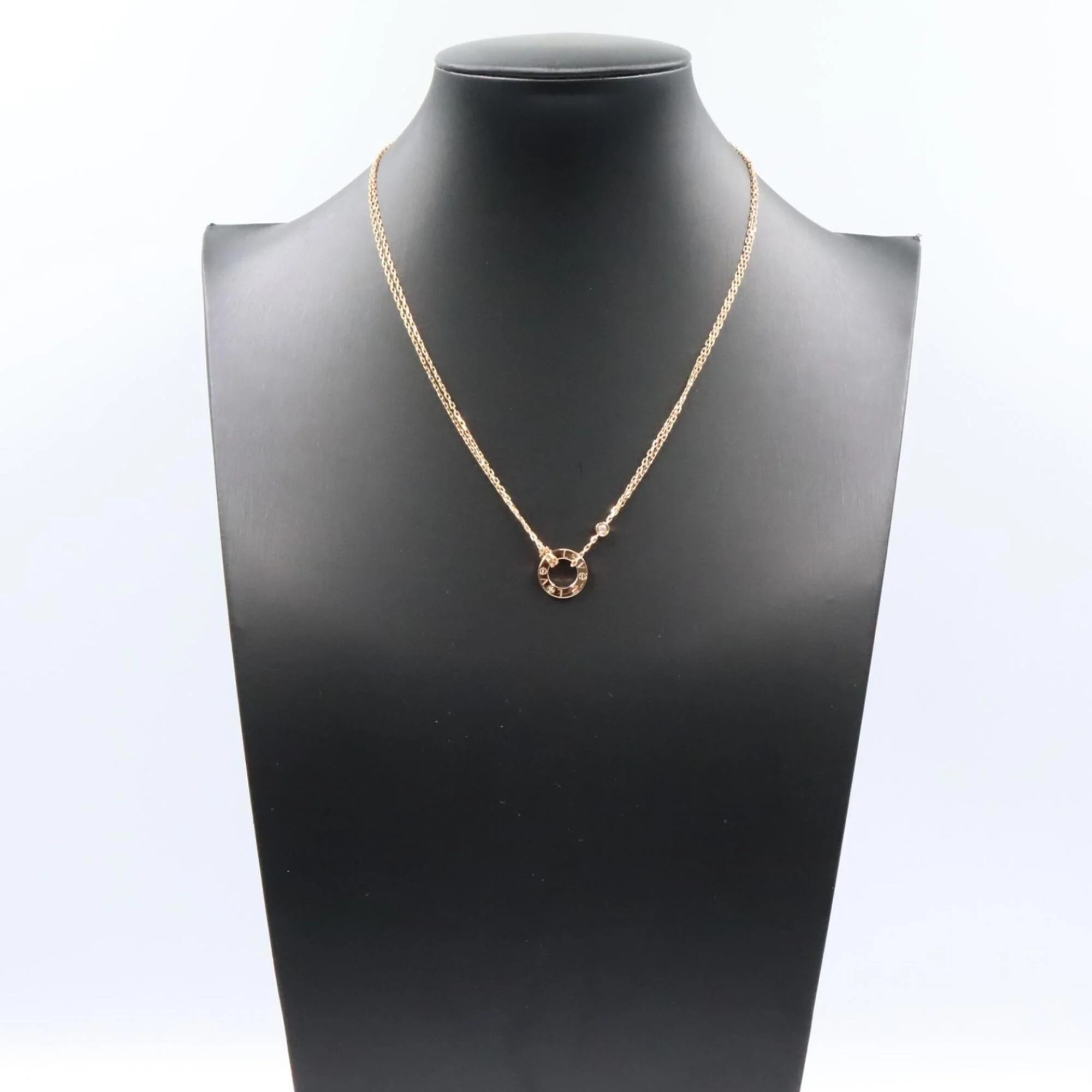 Pendant Necklace 18K Rose Gold With Diamond - Image 6