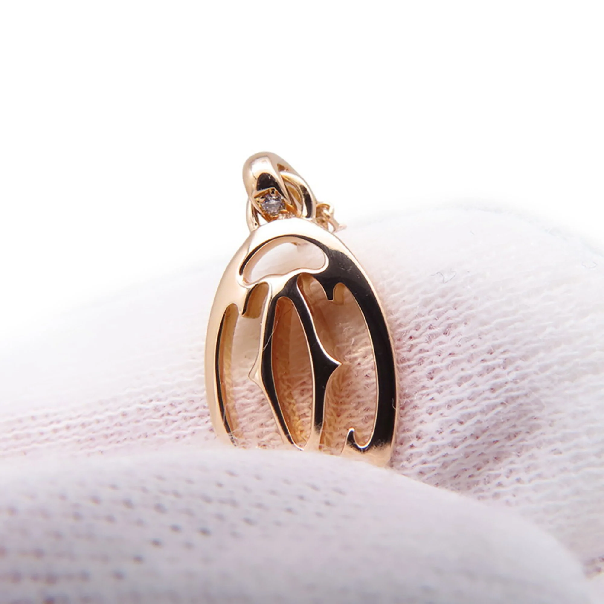 Pendant Necklace 18K Rose Gold With Diamond - Image 7