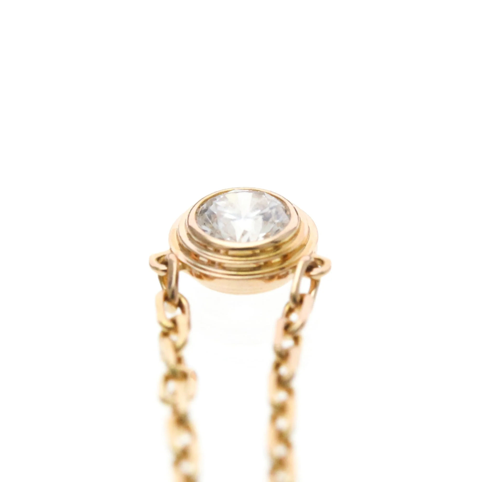 Pendant Necklace 18K Rose Gold with Diamond - Image 6