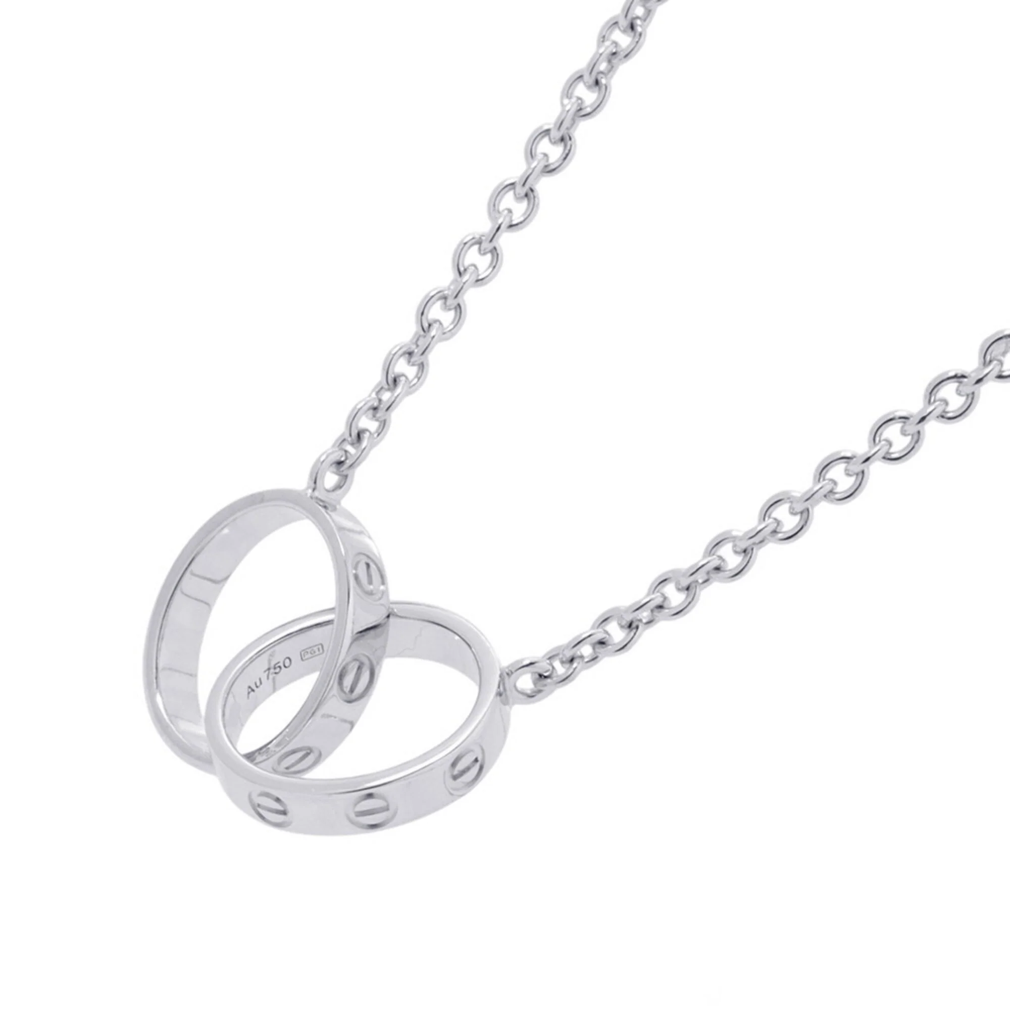 Pendant Necklace 18K White Gold