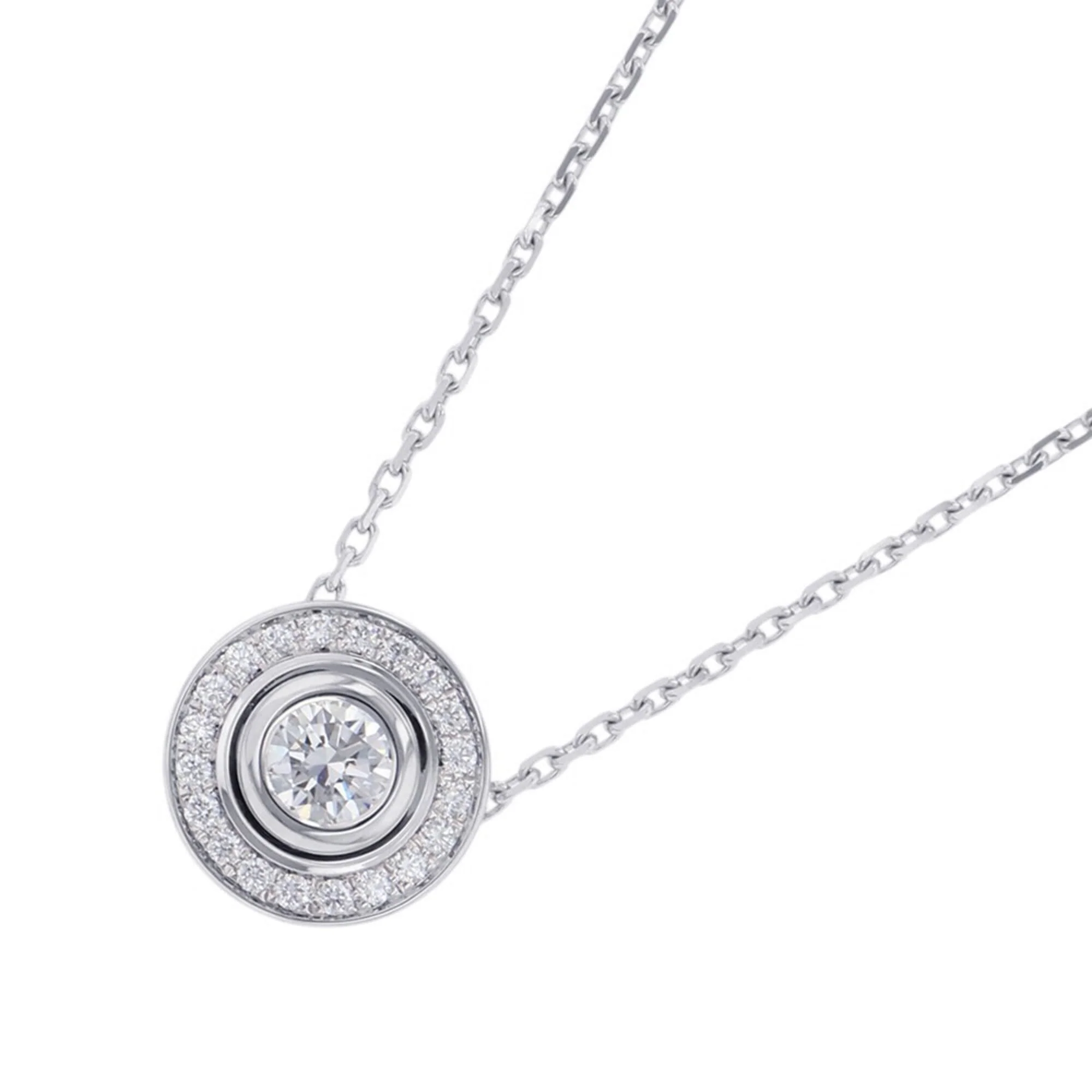 Pendant Necklace 18K White Gold