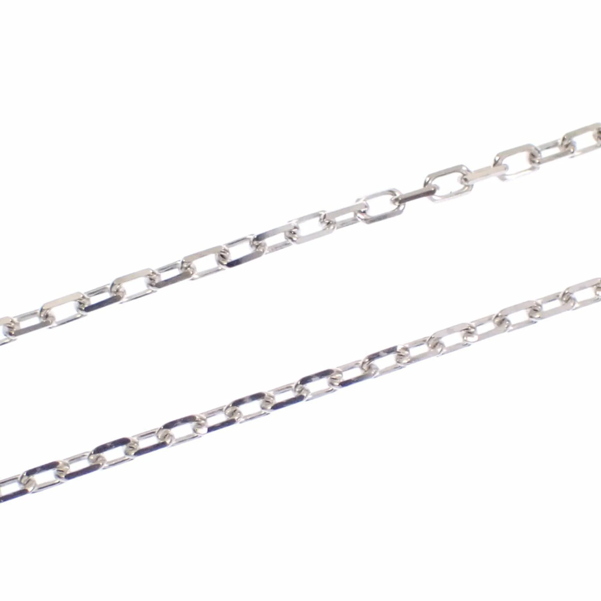 Pendant Necklace 18K White Gold Small with Diamond - Image 4