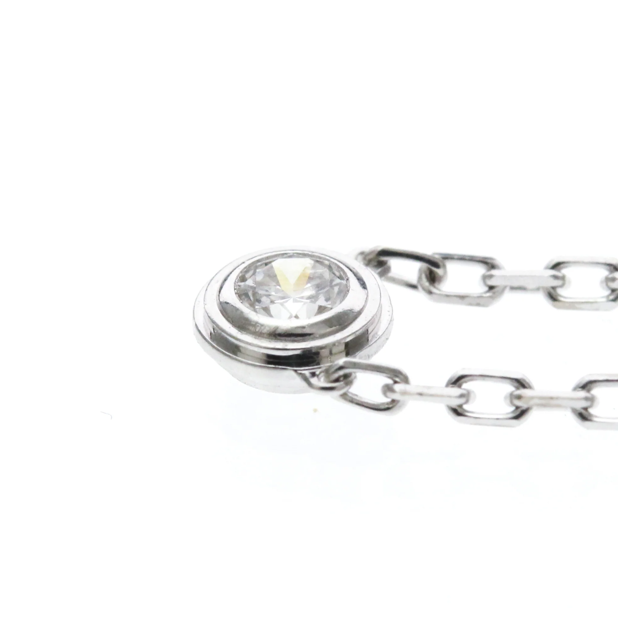 Pendant Necklace 18K White Gold with Diamond - Image 3