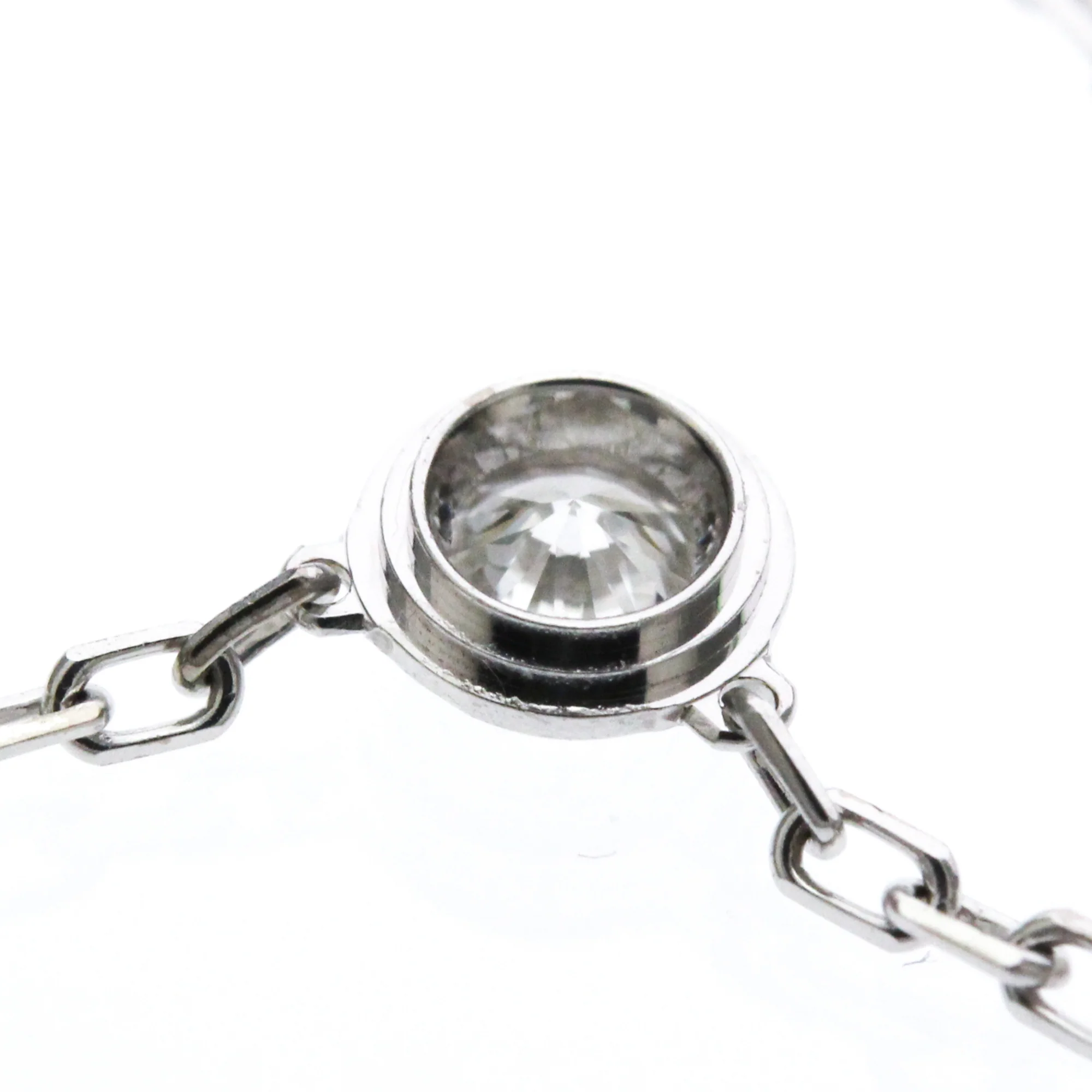 Pendant Necklace 18K White Gold with Diamond - Image 8