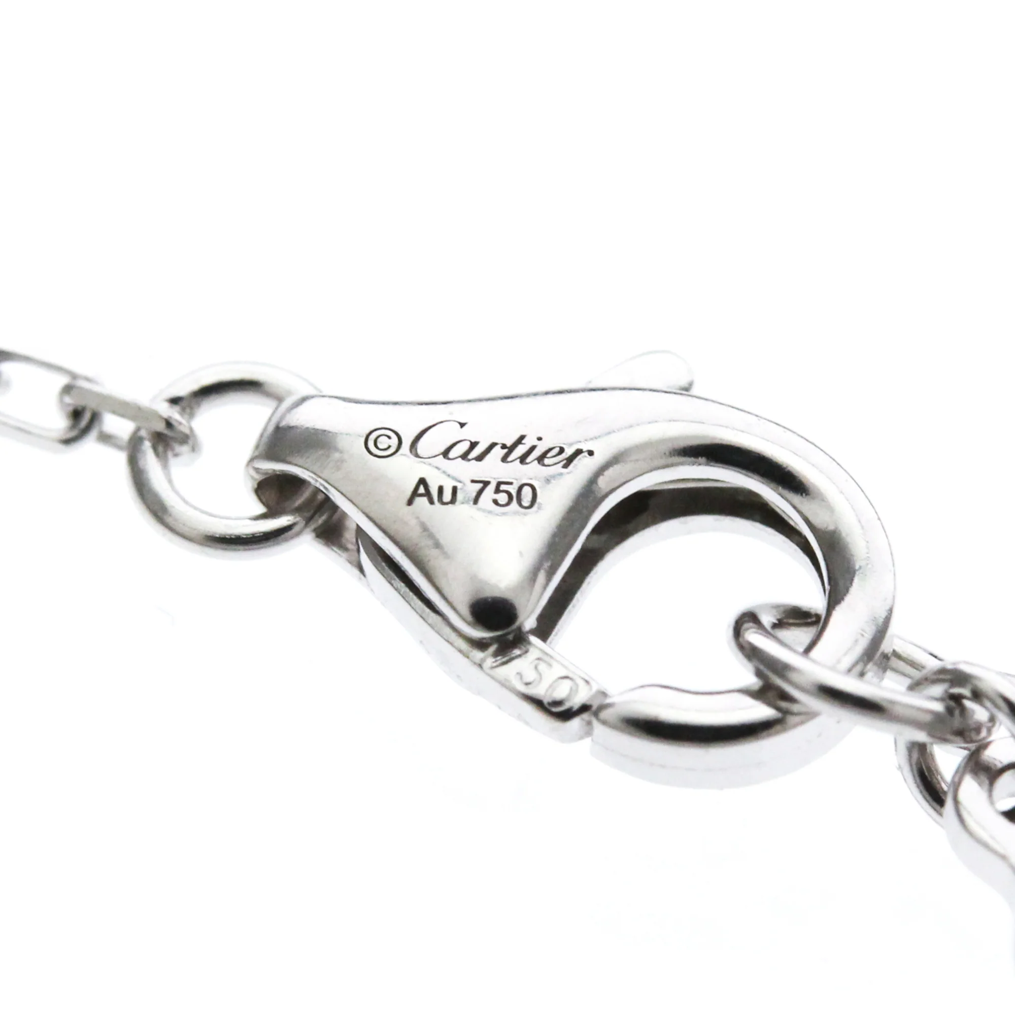 Pendant Necklace 18K White Gold with Diamond - Image 9