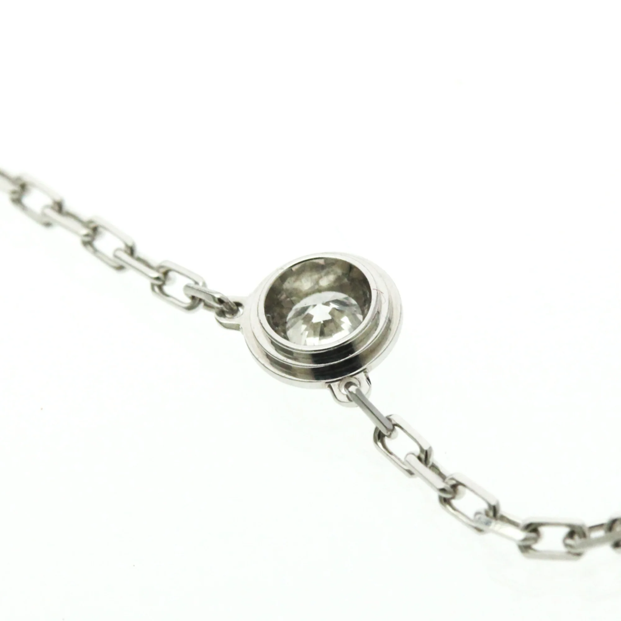 Pendant Necklace 18K White Gold with Diamond - Image 8