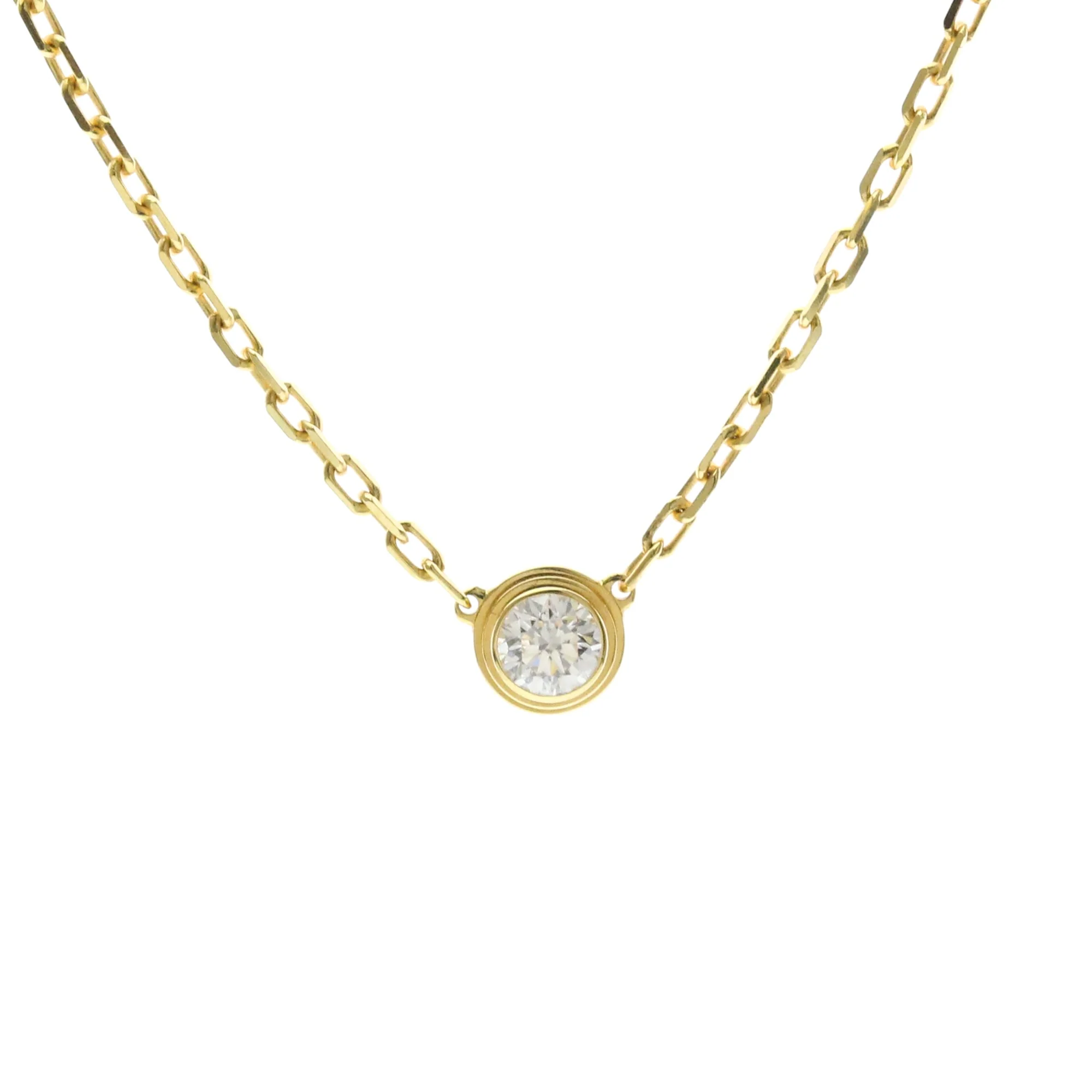 Pendant Necklace 18K Yellow Gold with Diamond