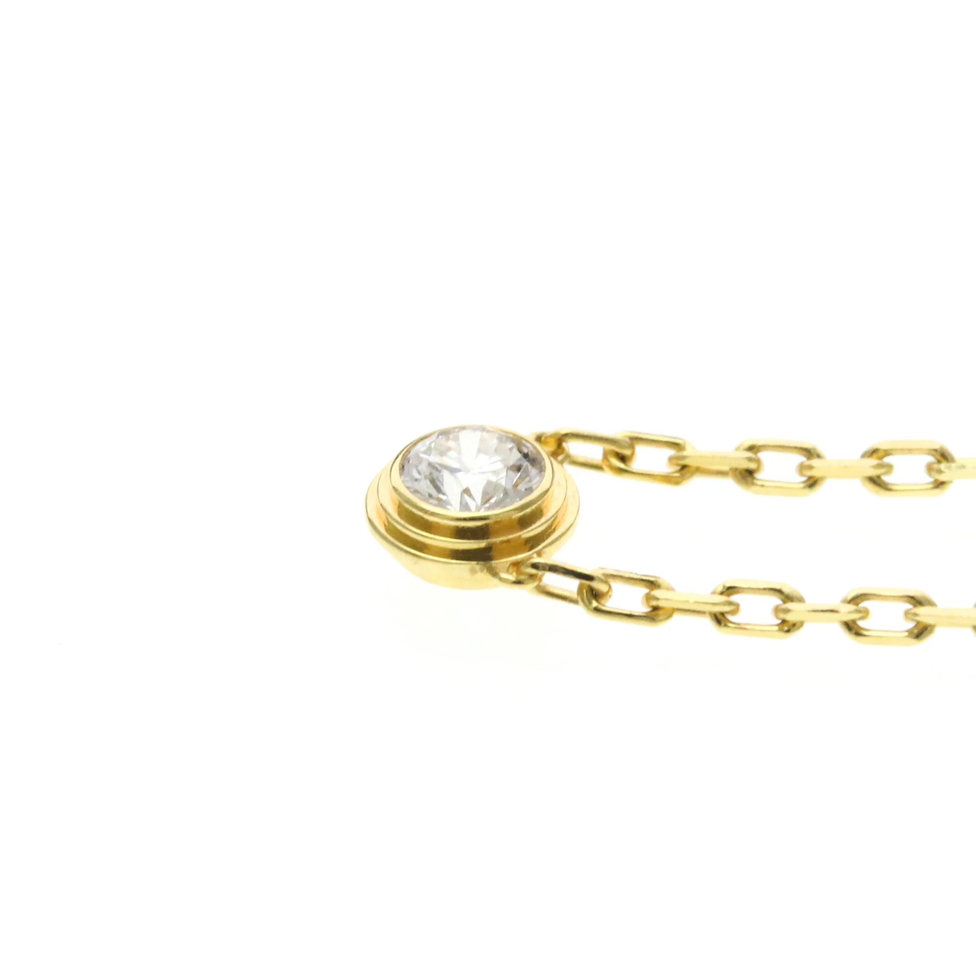 Pendant Necklace 18K Yellow Gold with Diamond - Image 3