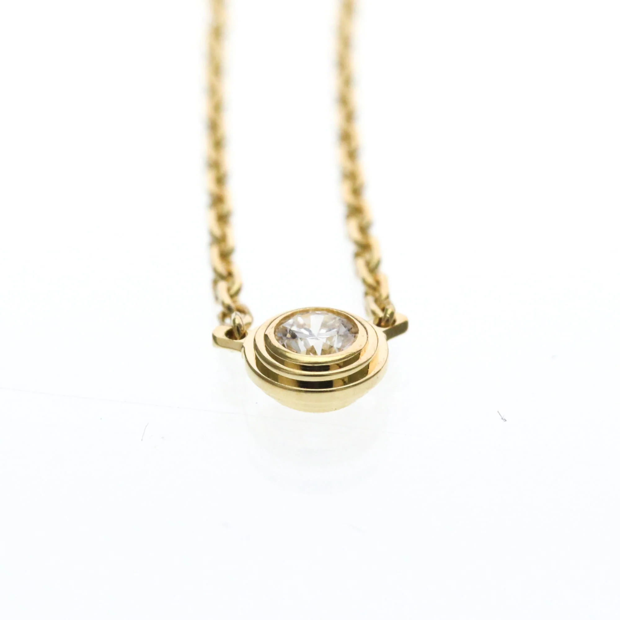 Pendant Necklace 18K Yellow Gold with Diamond - Image 4