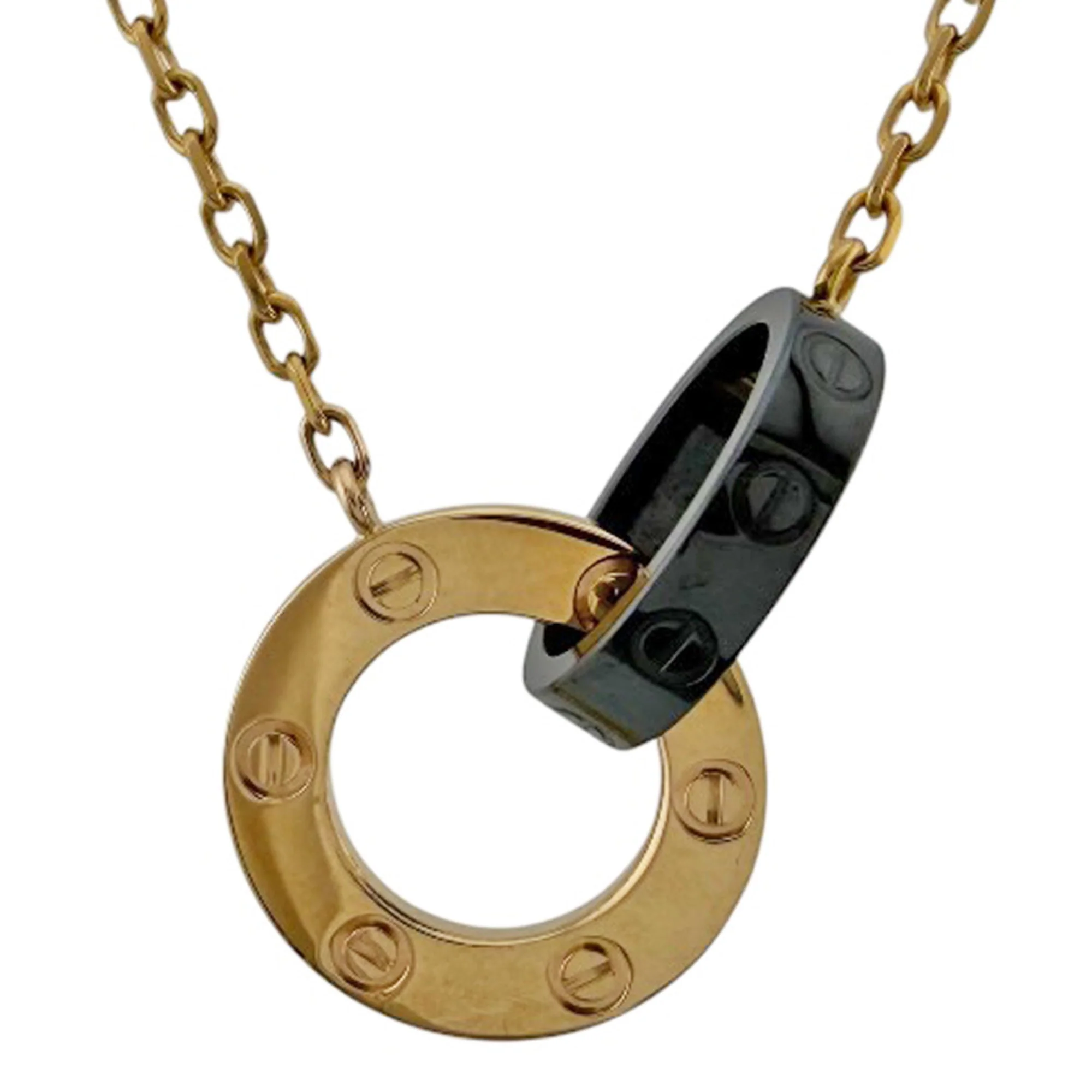 Pendant Necklace Ceramic and 18K Rose Gold - Image 3