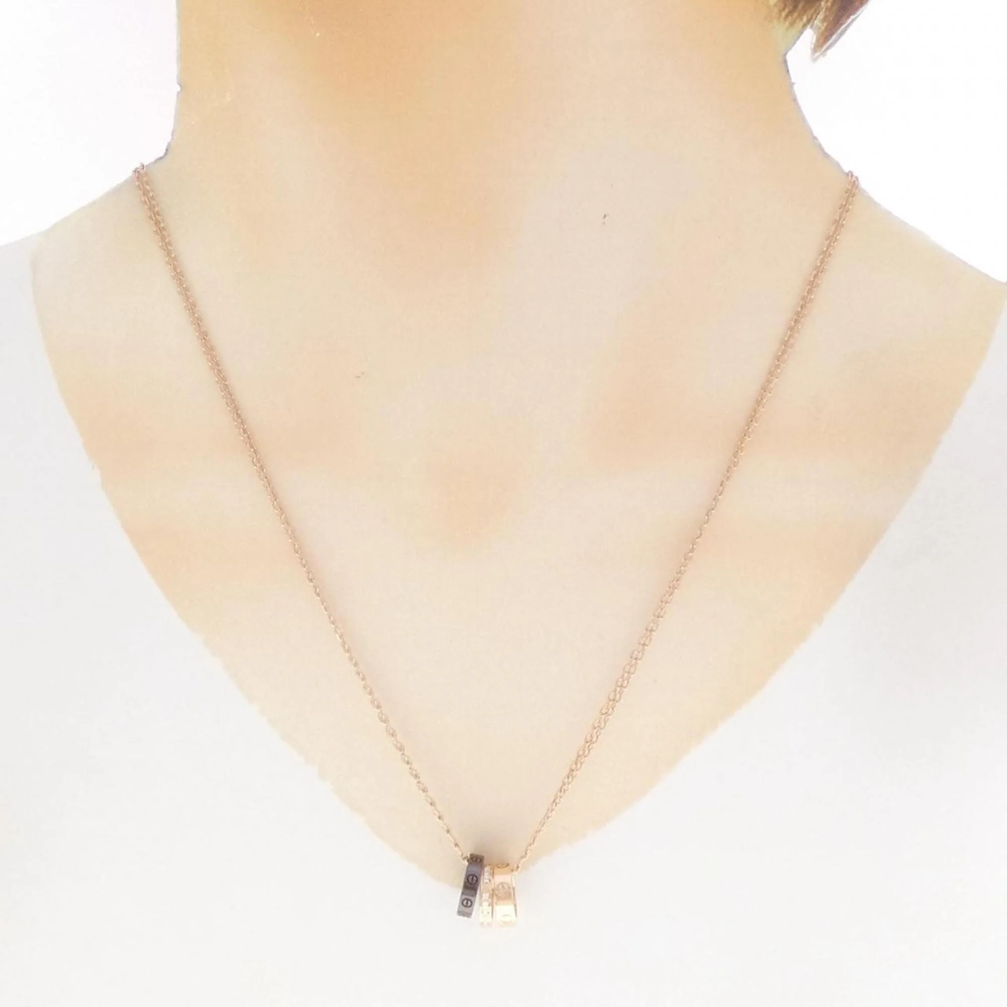 Pendant Necklace Ceramic and 18K Rose Gold with Diamond - Image 6