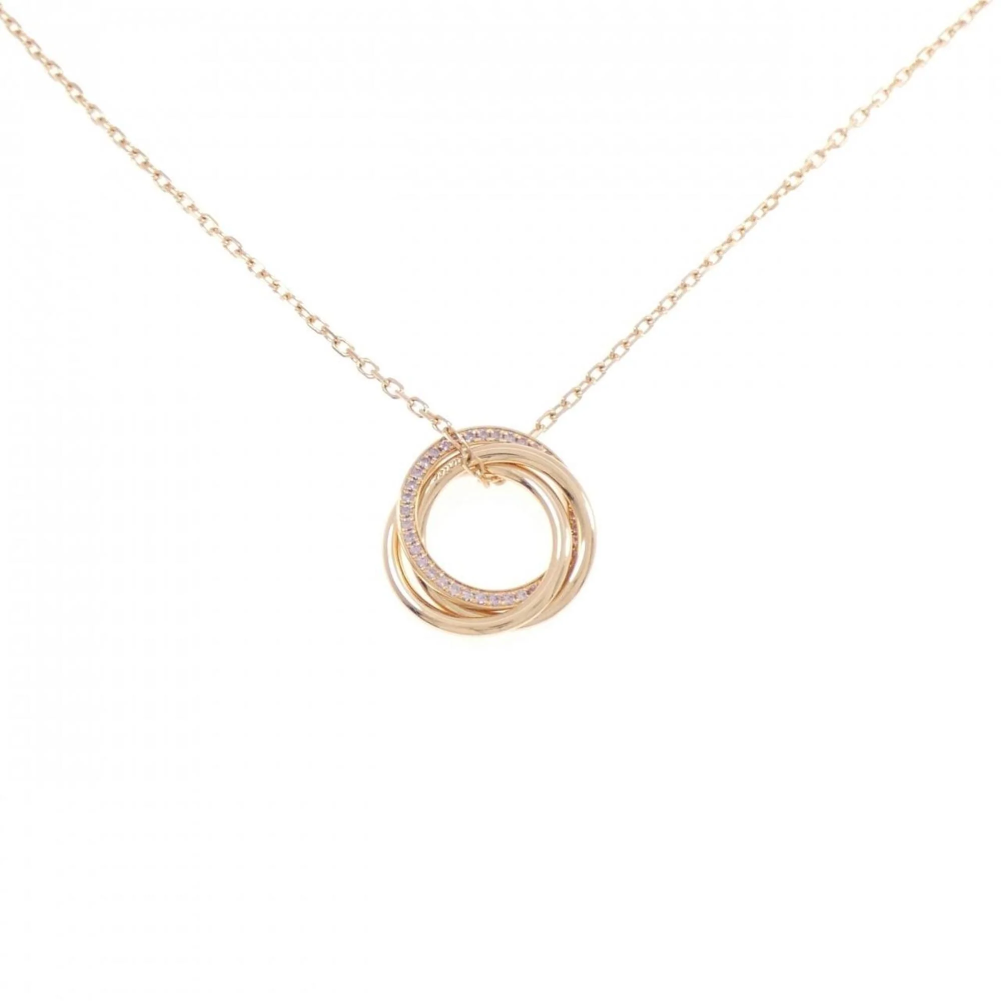 Trinity Pendant Necklace 18K Rose Gold