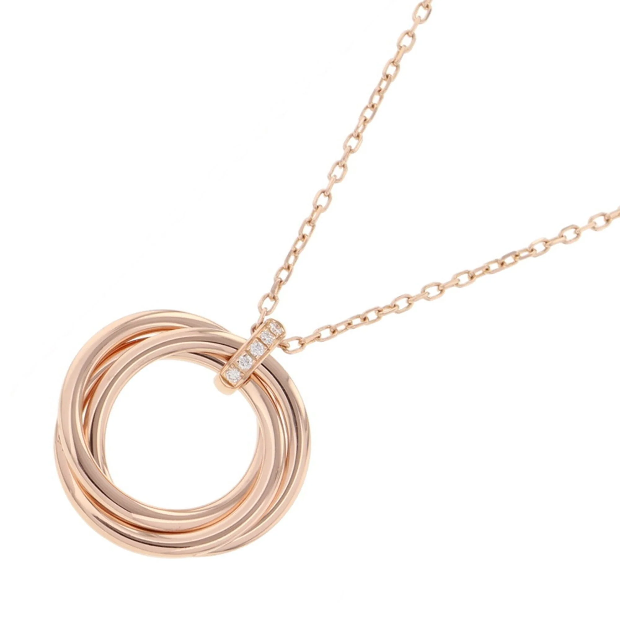 Trinity Pendant Necklace 18K Rose Gold