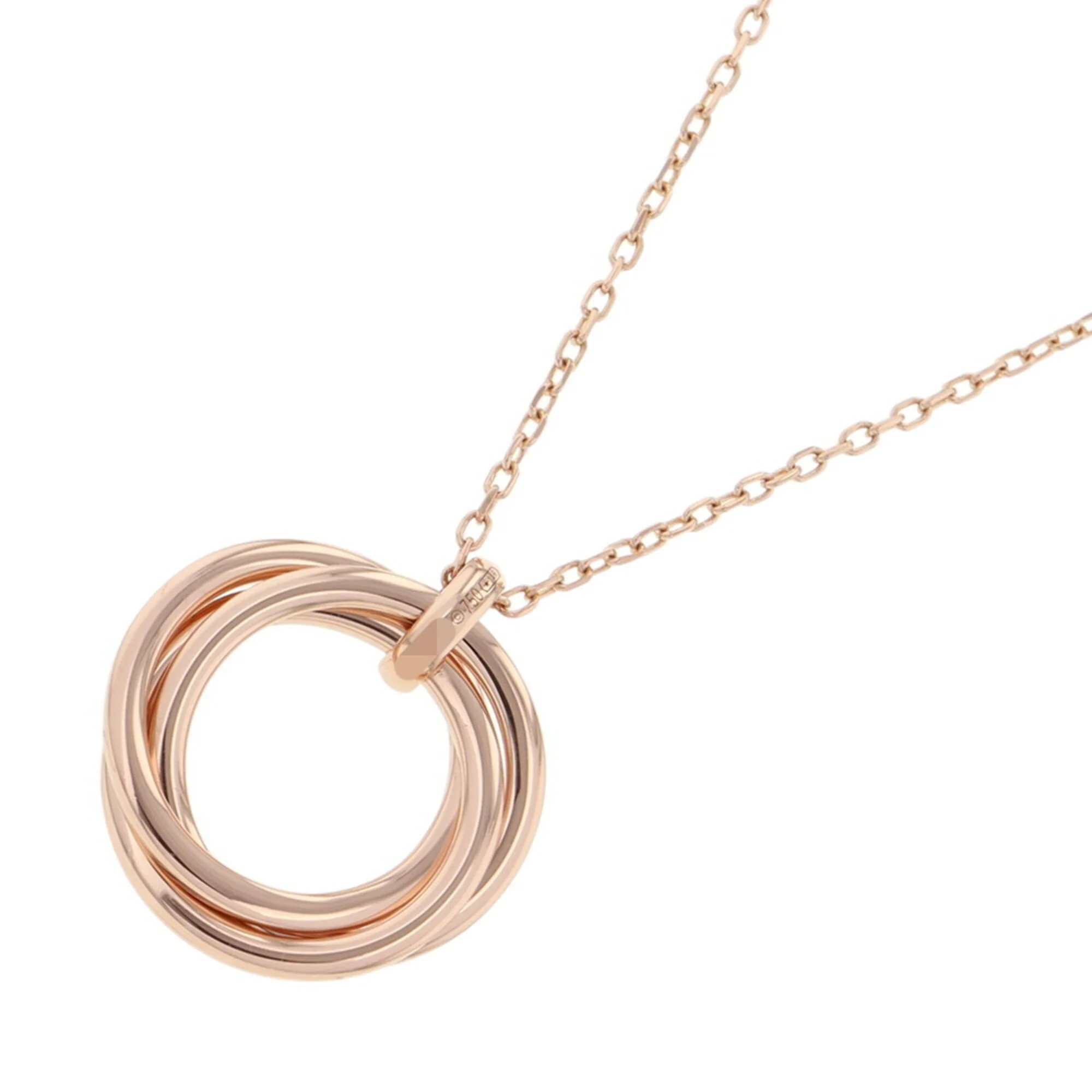 Trinity Pendant Necklace 18K Rose Gold - Image 3