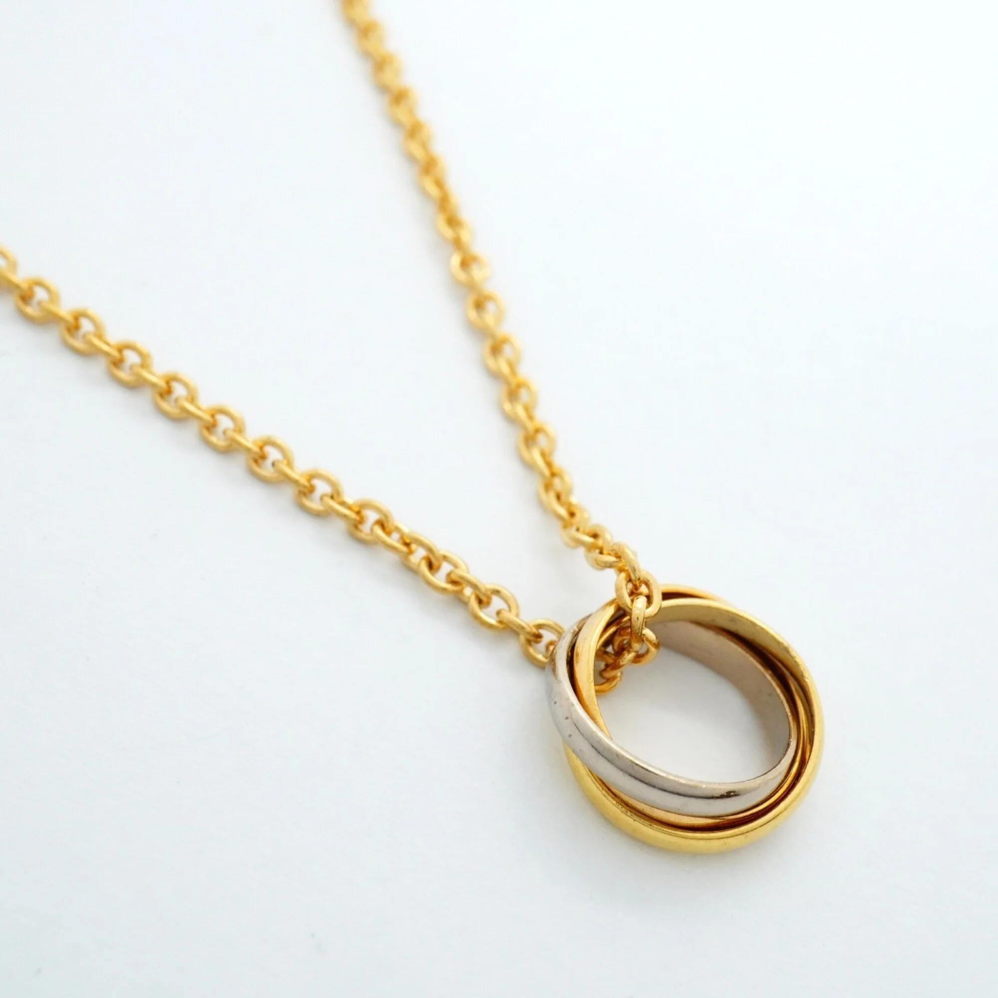Trinity Pendant Necklace 18K Tricolor Gold - Image 2