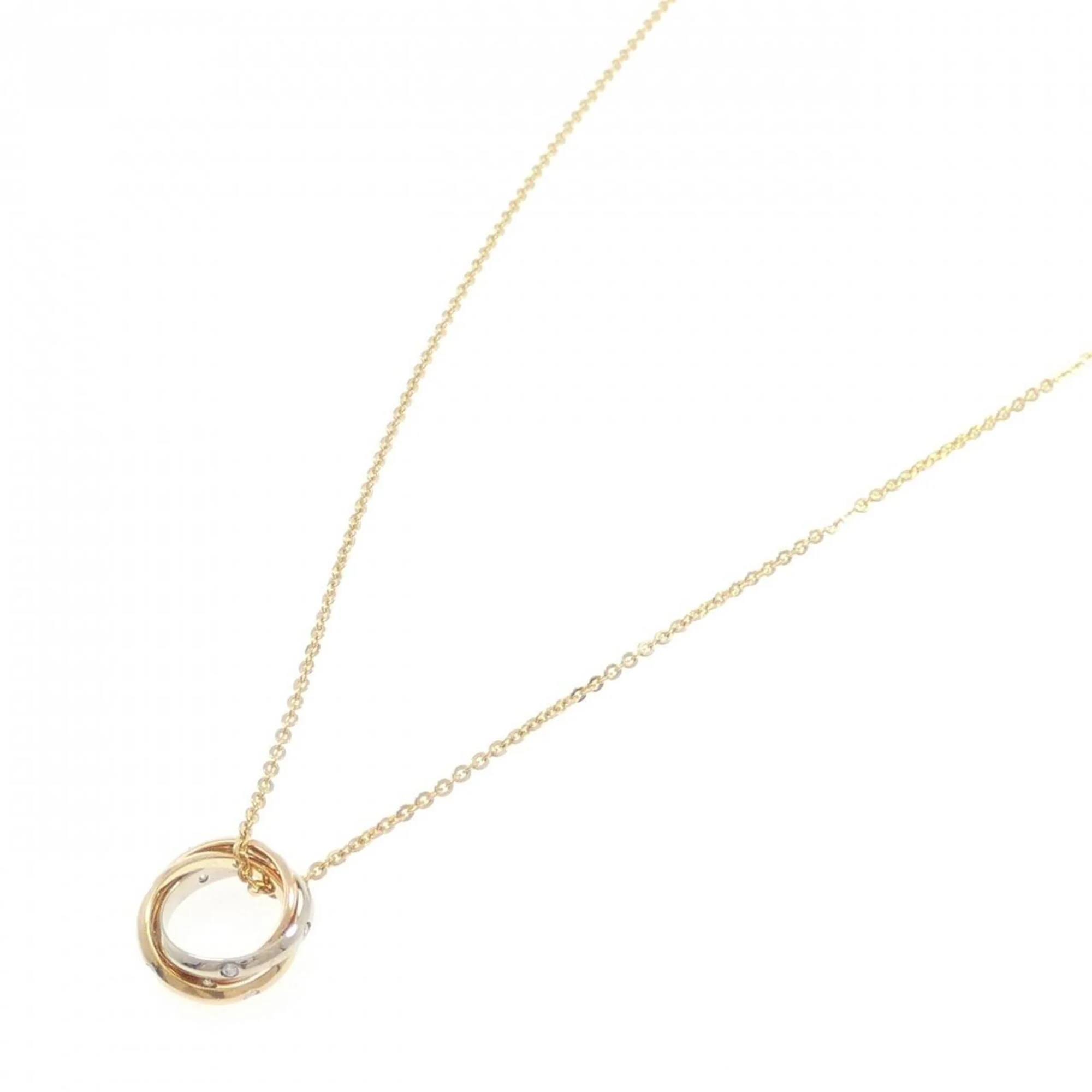Trinity Pendant Necklace 18K Tricolor Gold - Image 2