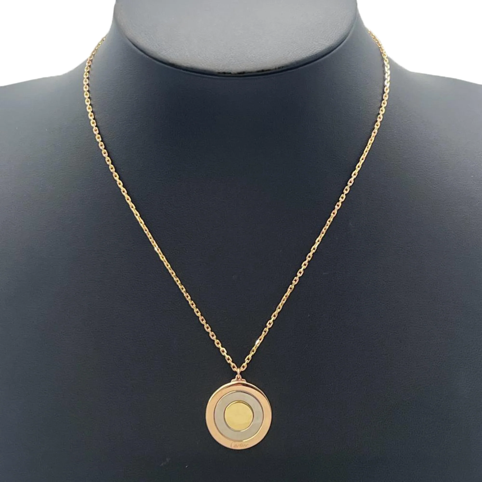 Trinity Pendant Necklace 18K Tricolor Gold - Image 2