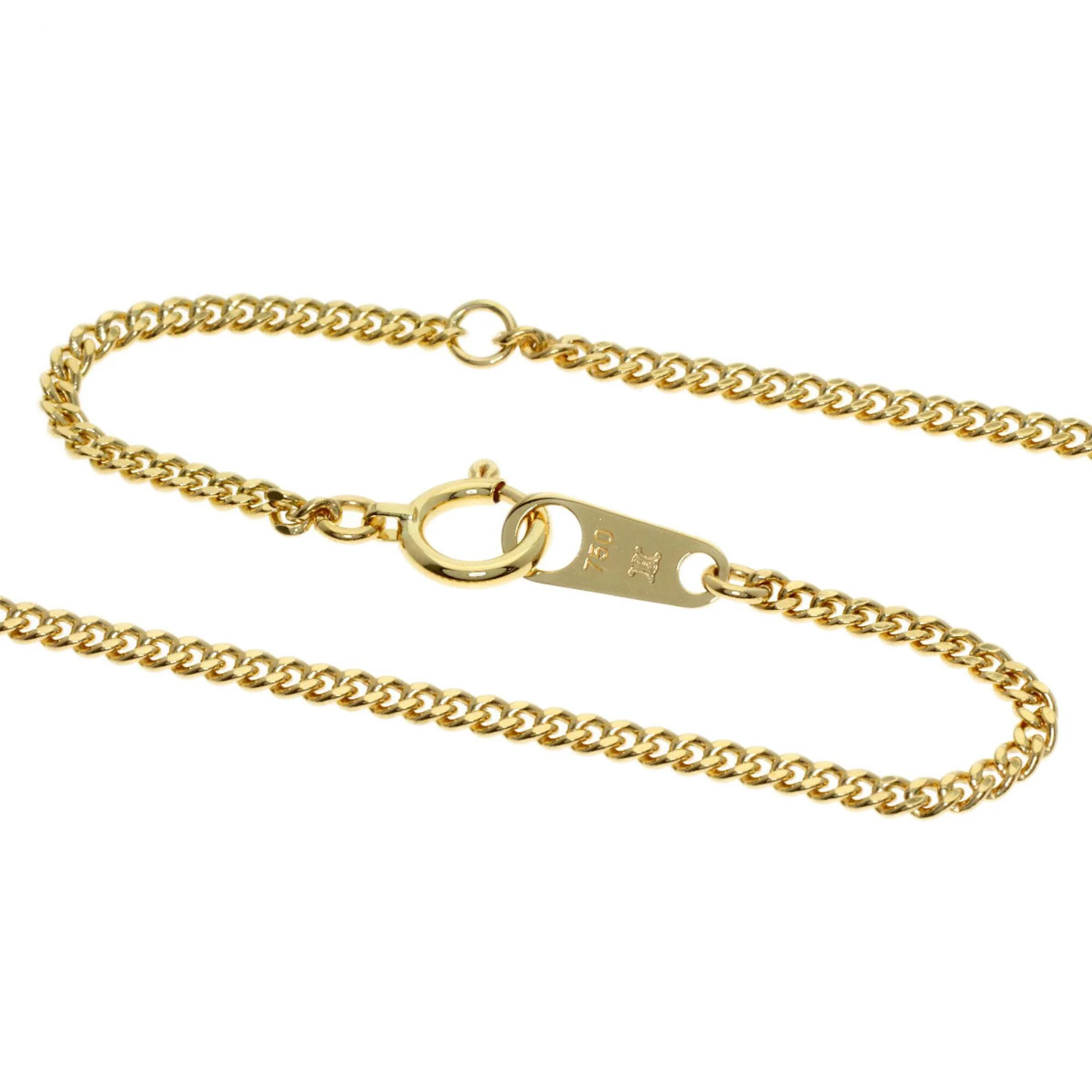 Double Circle Pendant Necklace 18K Yellow Gold - Image 3