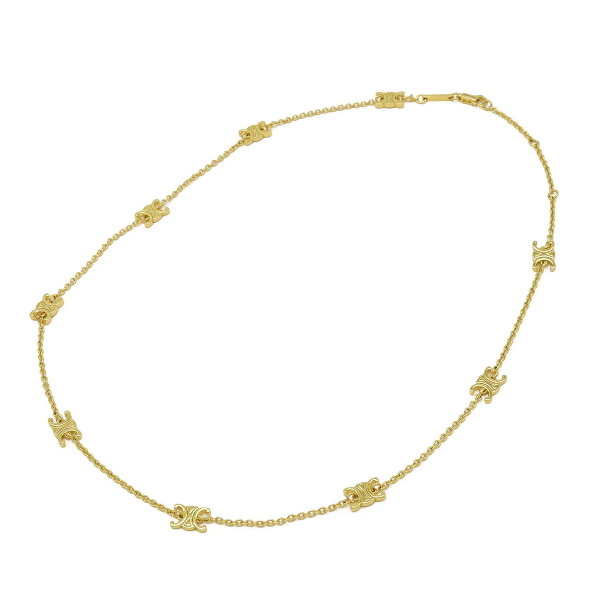 Pendant Necklace Brass Gold Mini - Image 3