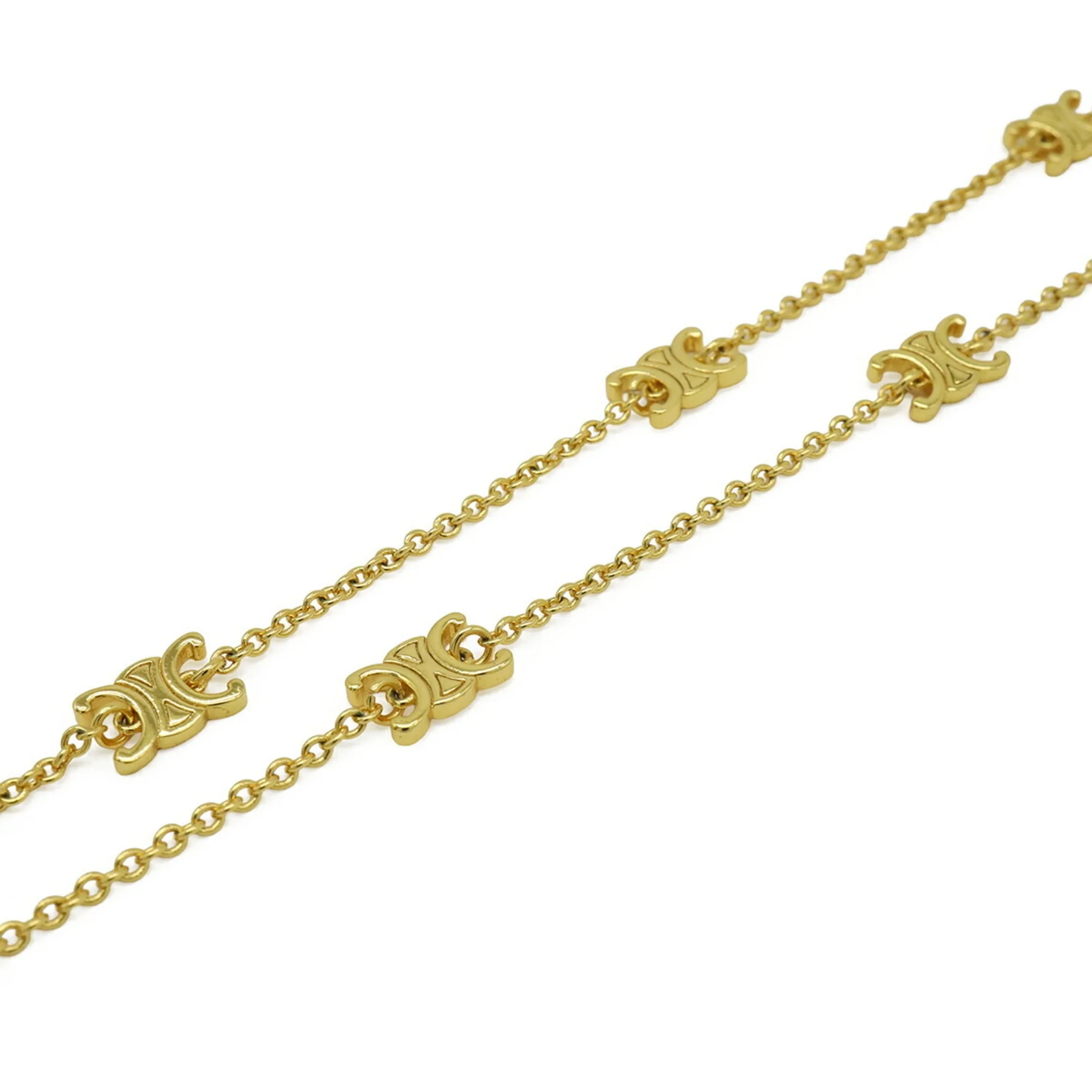 Pendant Necklace Brass Gold Mini - Image 4
