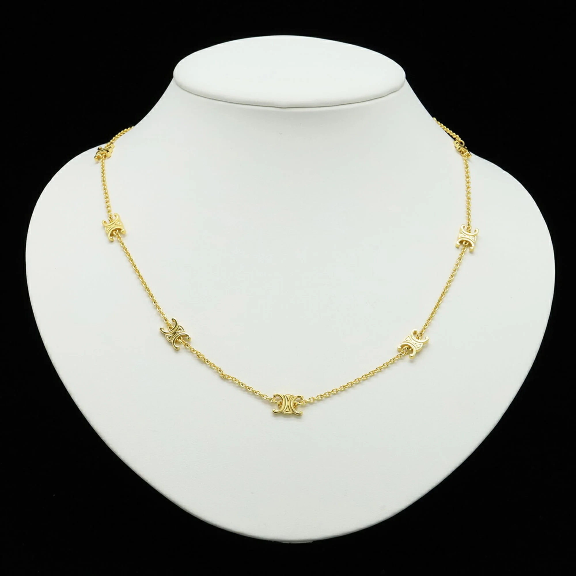 Pendant Necklace Brass Gold Mini - Image 6