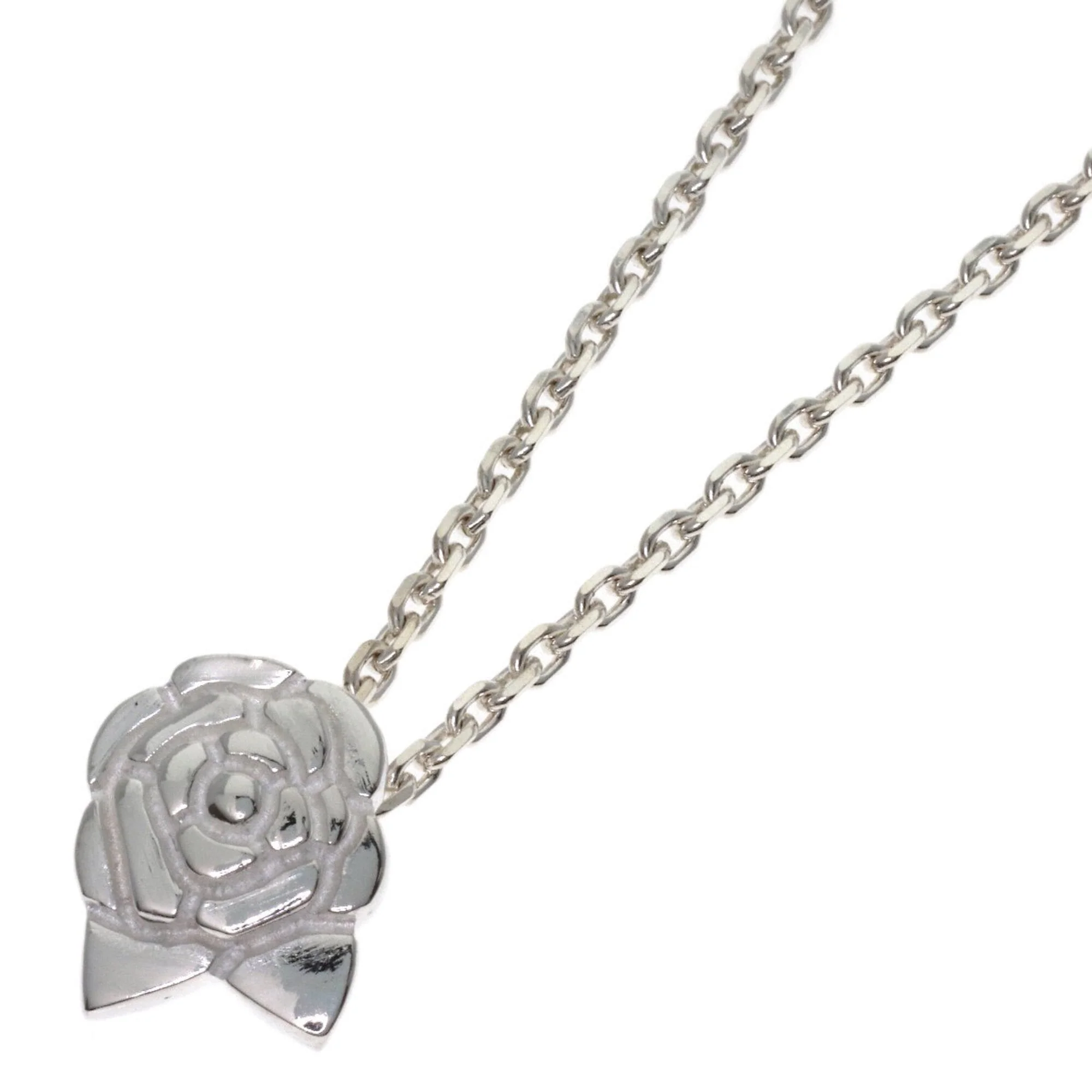 Camellia Pendant Necklace Metal