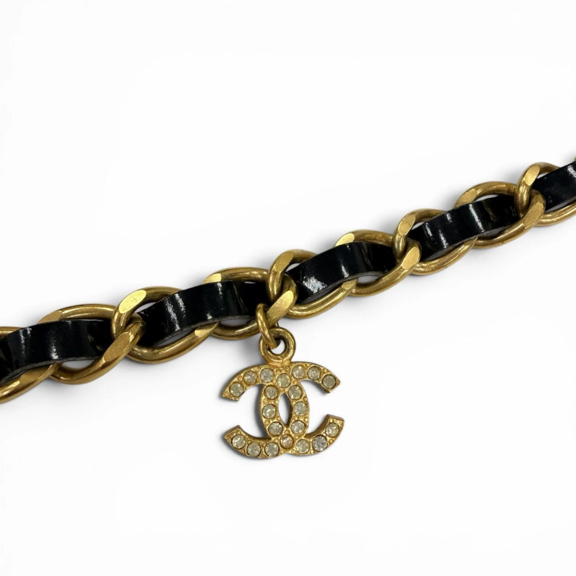 CC Logo Chain Necklace Gold-Tone Metal - Image 5