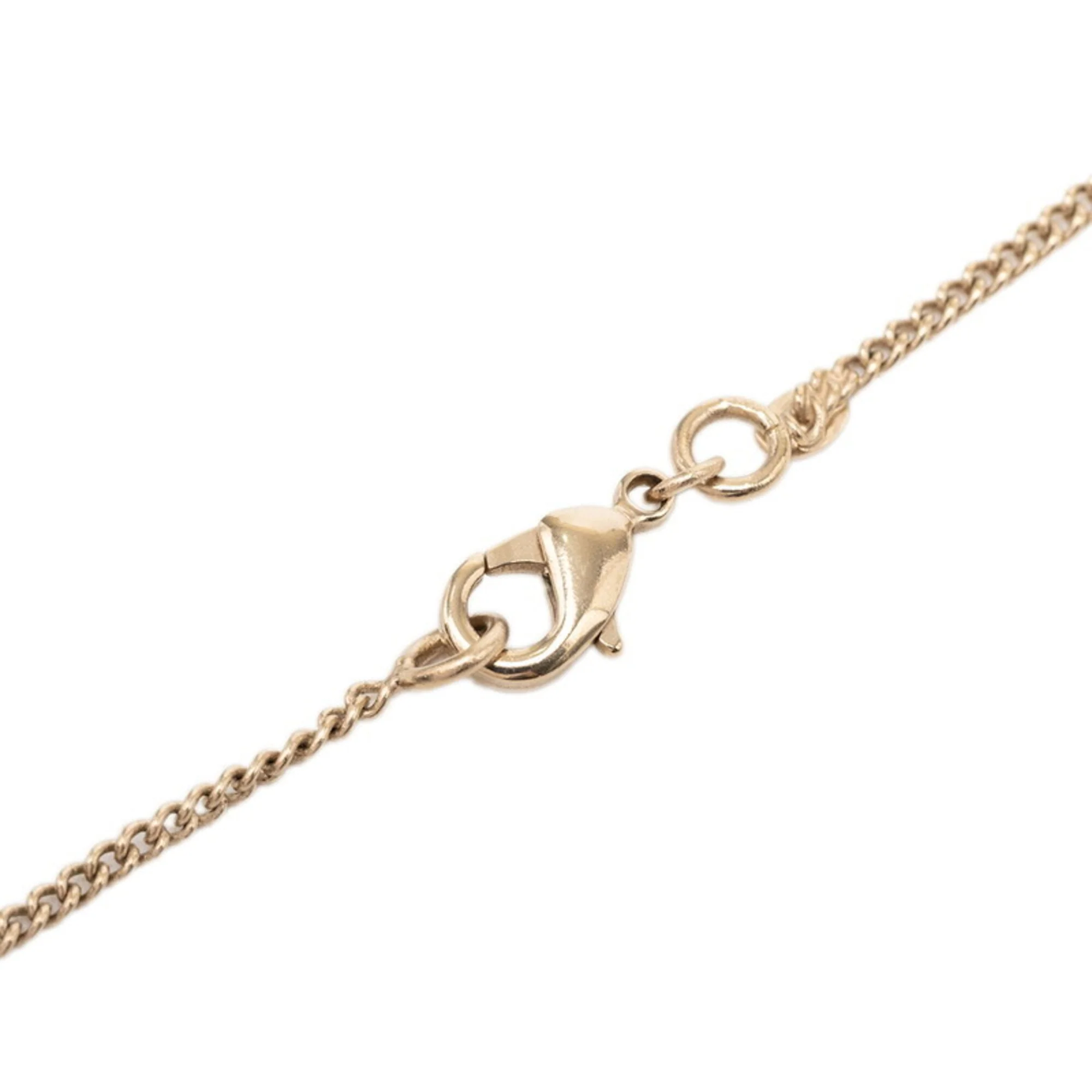 CC Logo Chain Pendant Necklace Metal - Image 4