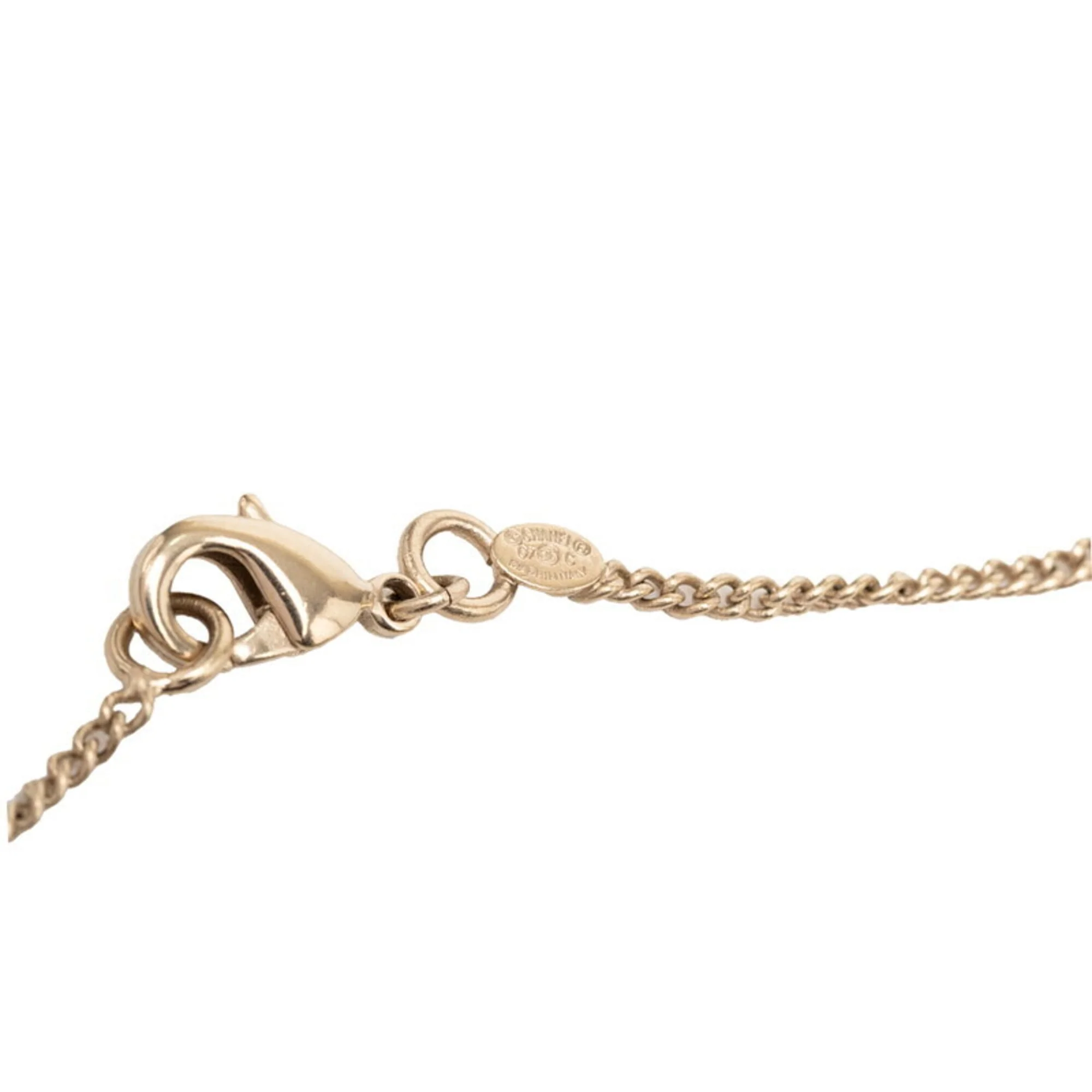 CC Logo Chain Pendant Necklace Metal - Image 5
