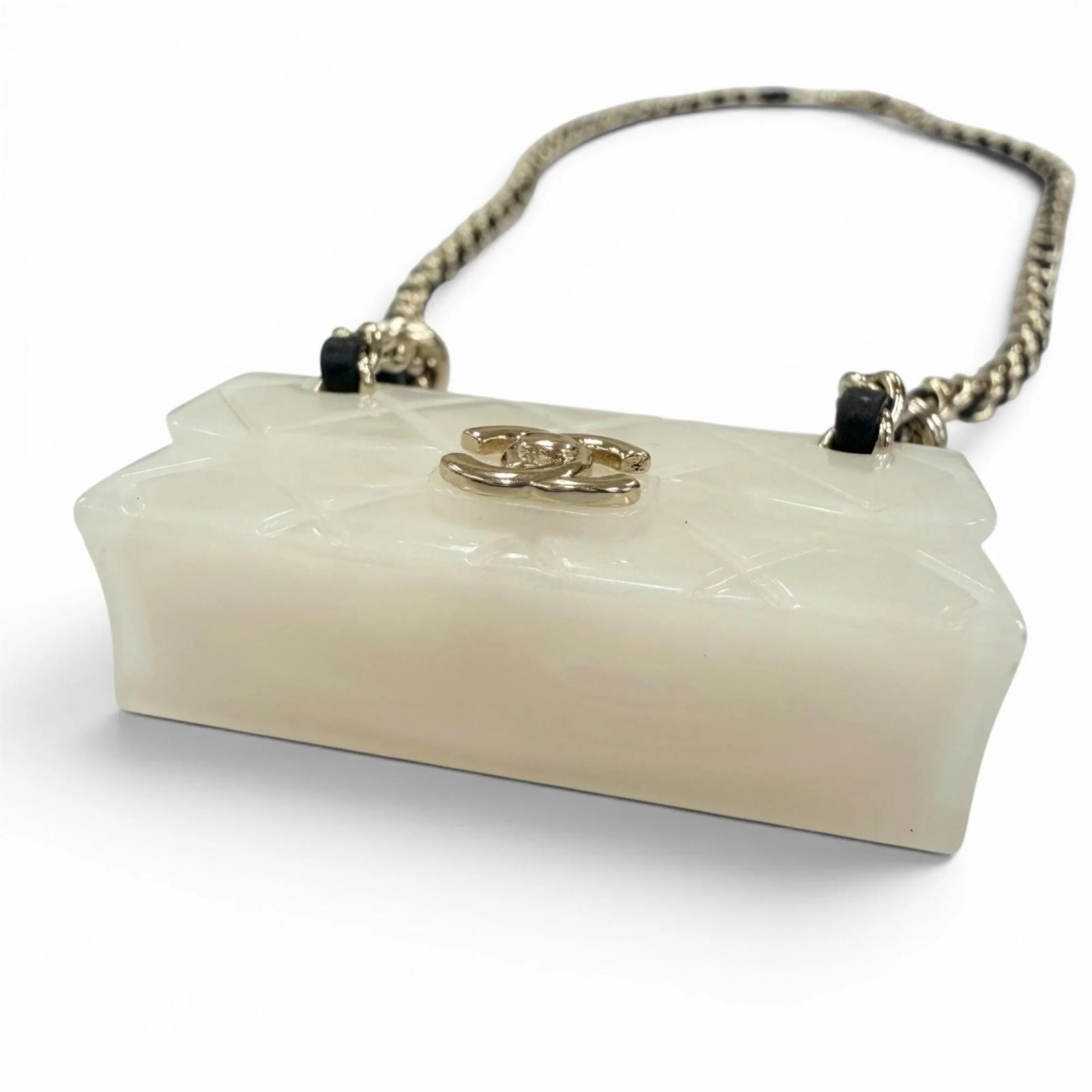 CC Logo Chain Pendant Necklace Metal - Image 4