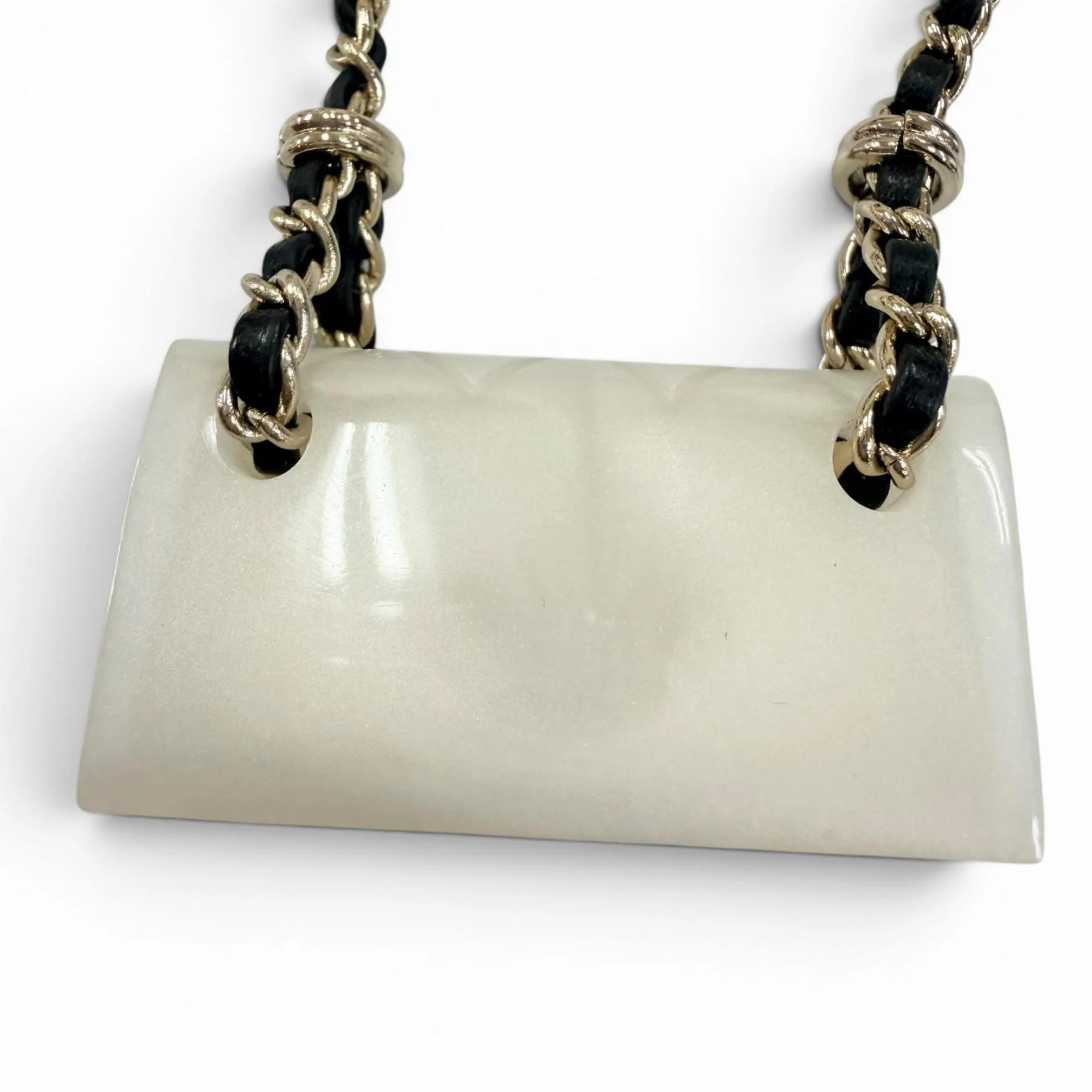 CC Logo Chain Pendant Necklace Metal - Image 5