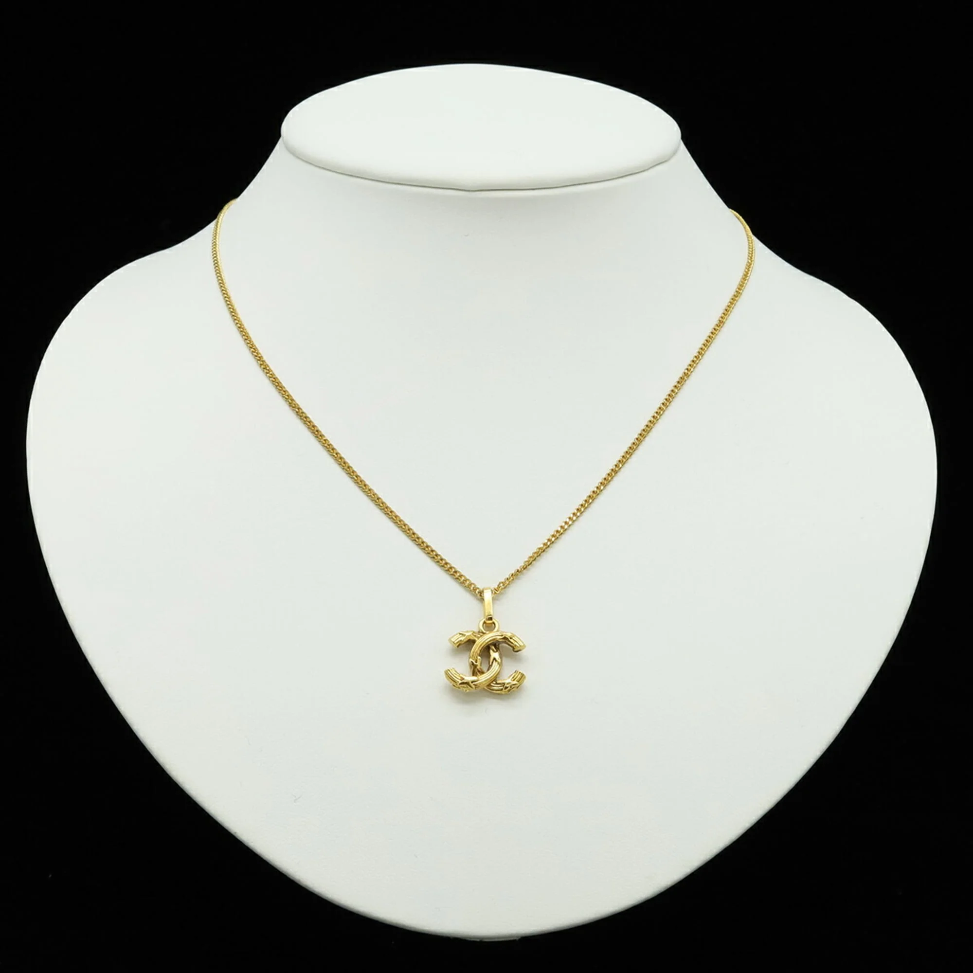 CC Logo Chain Pendant Necklace Metal - Image 7