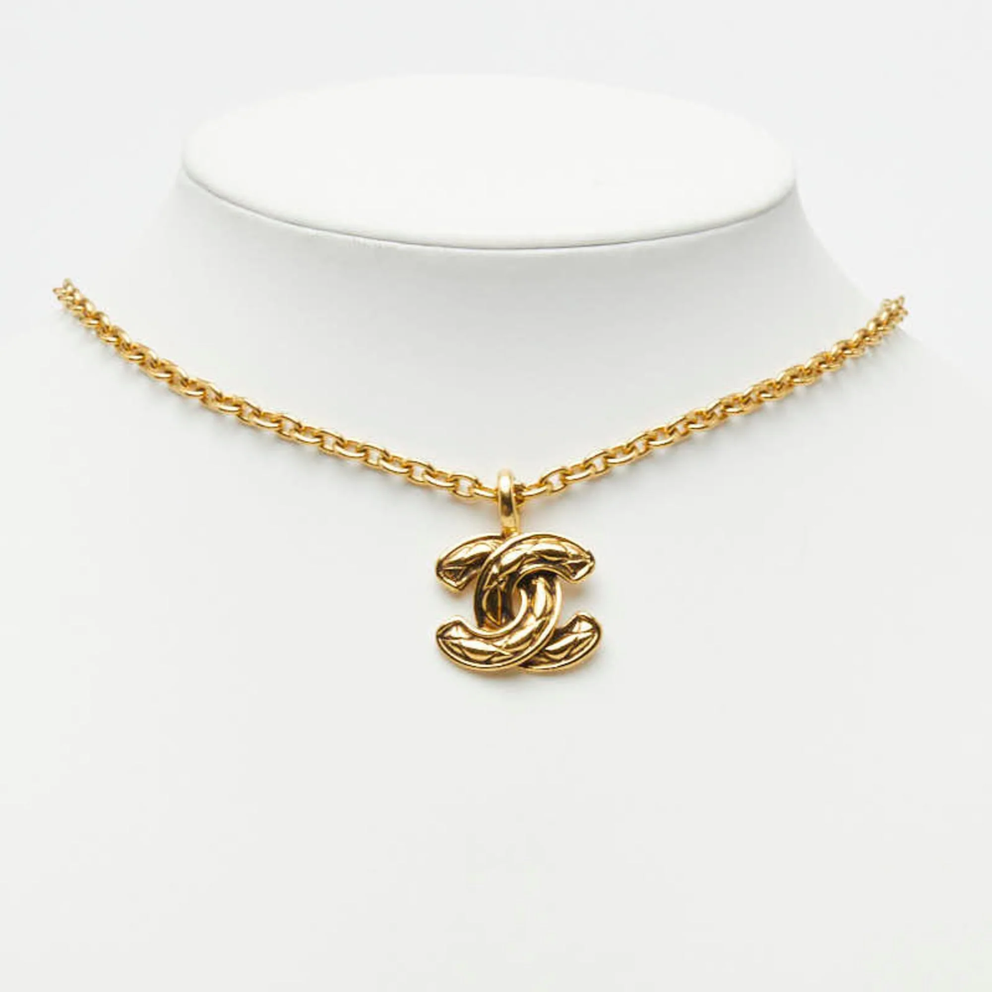 CC Logo Chain Pendant Necklace Metal - Image 7
