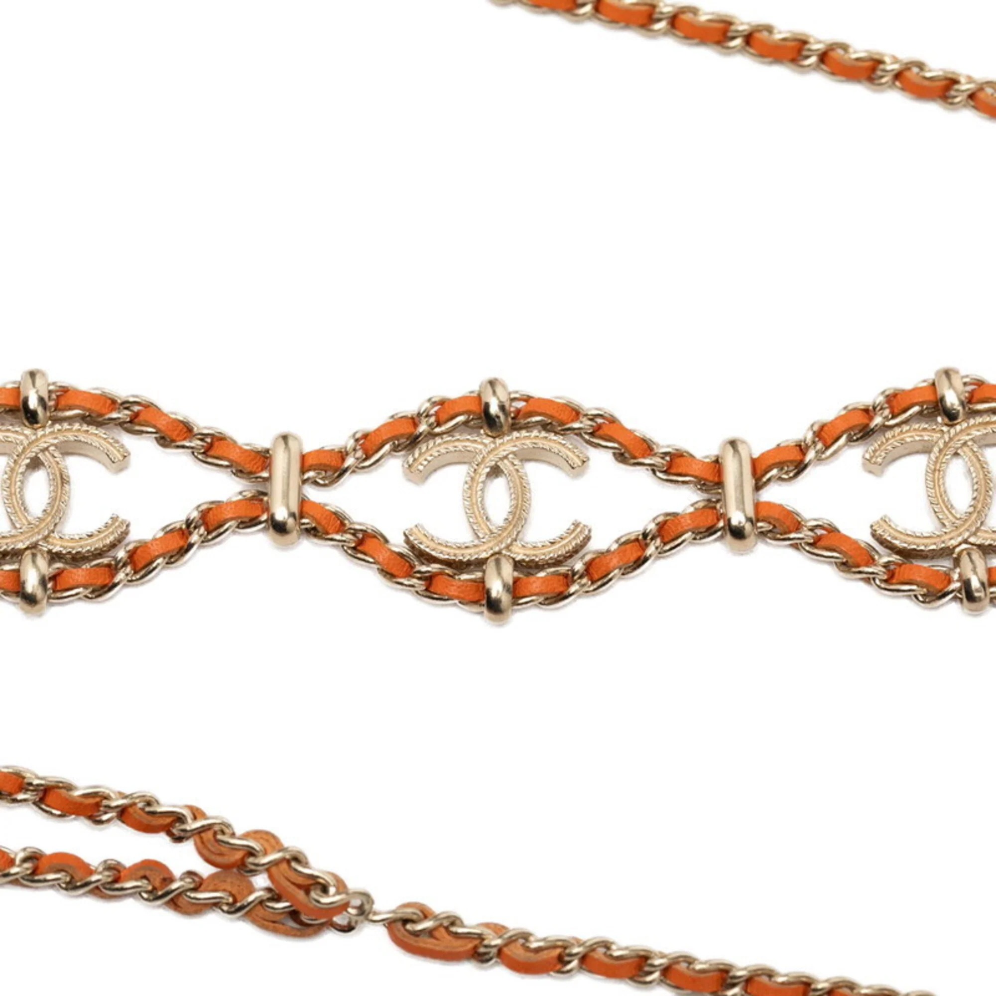 CC Logo Chain Pendant Necklace Metal - Image 6